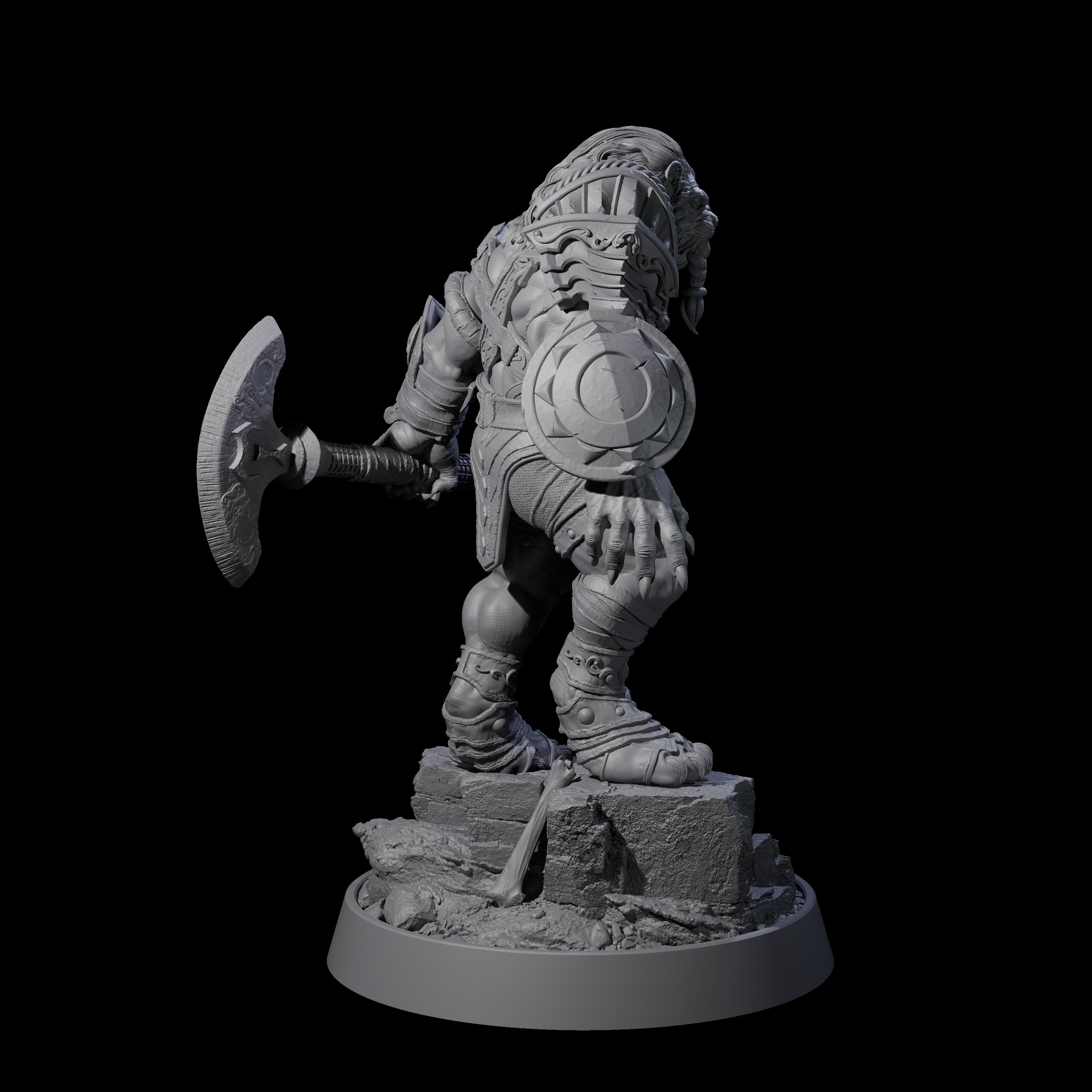 Wandering Leonin Nomad E Miniature for Dungeons and Dragons, Pathfinder or other TTRPGs