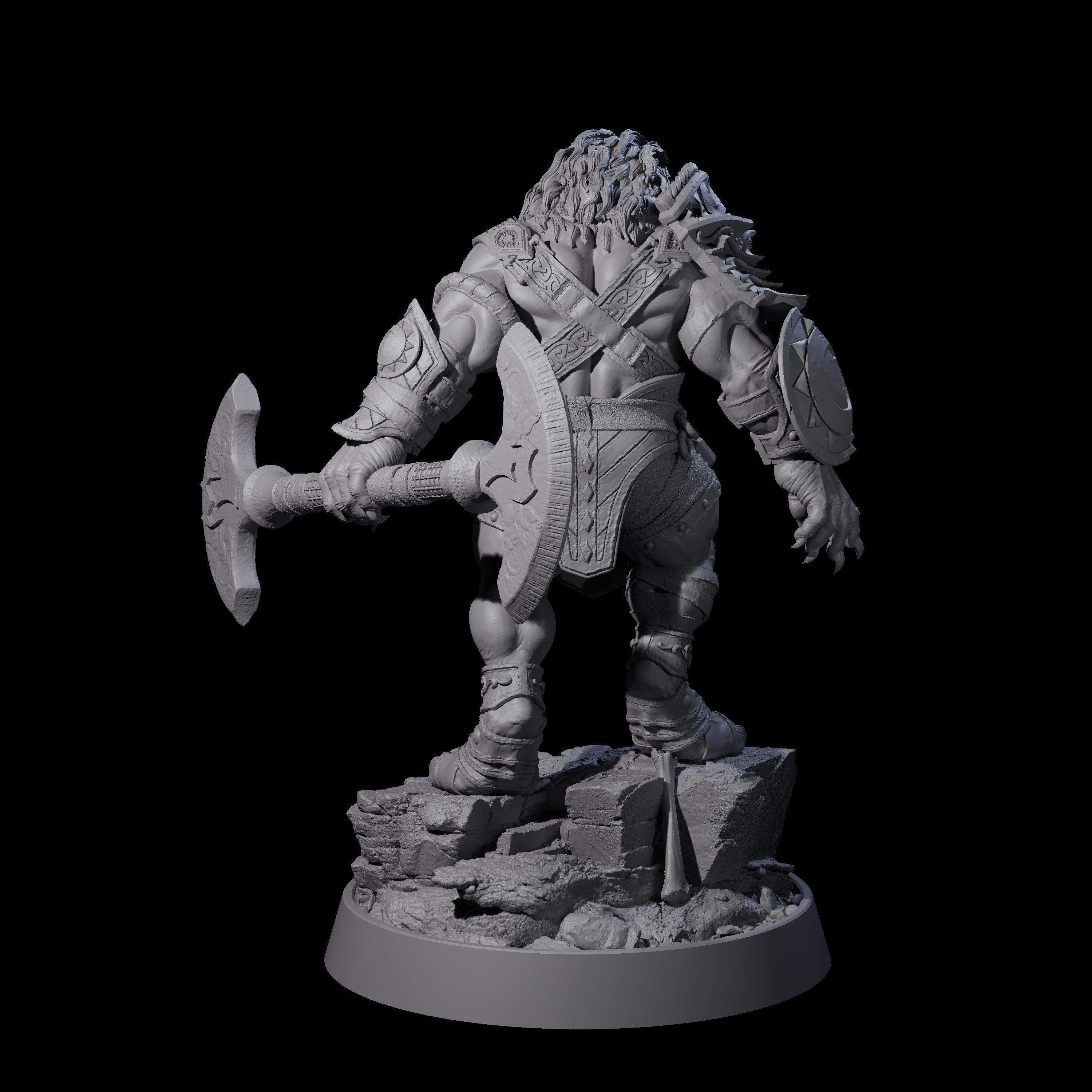 Wandering Leonin Nomad E Miniature for Dungeons and Dragons, Pathfinder or other TTRPGs