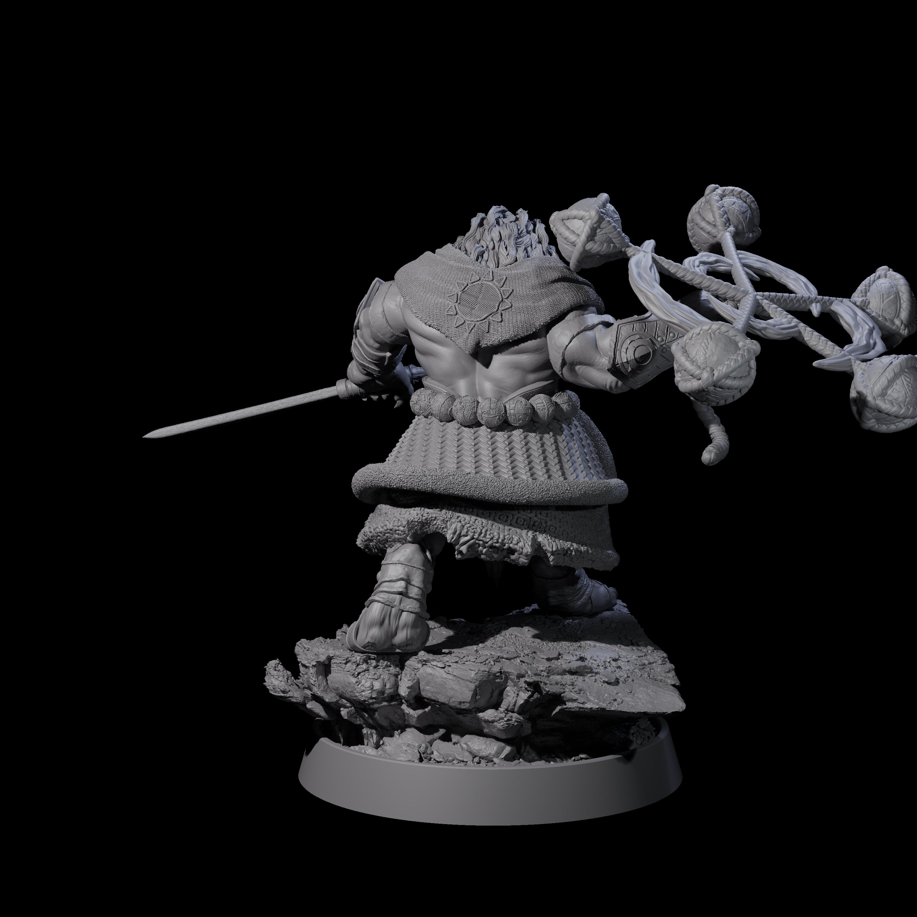 Wandering Leonin Nomad F Miniature for Dungeons and Dragons, Pathfinder or other TTRPGs