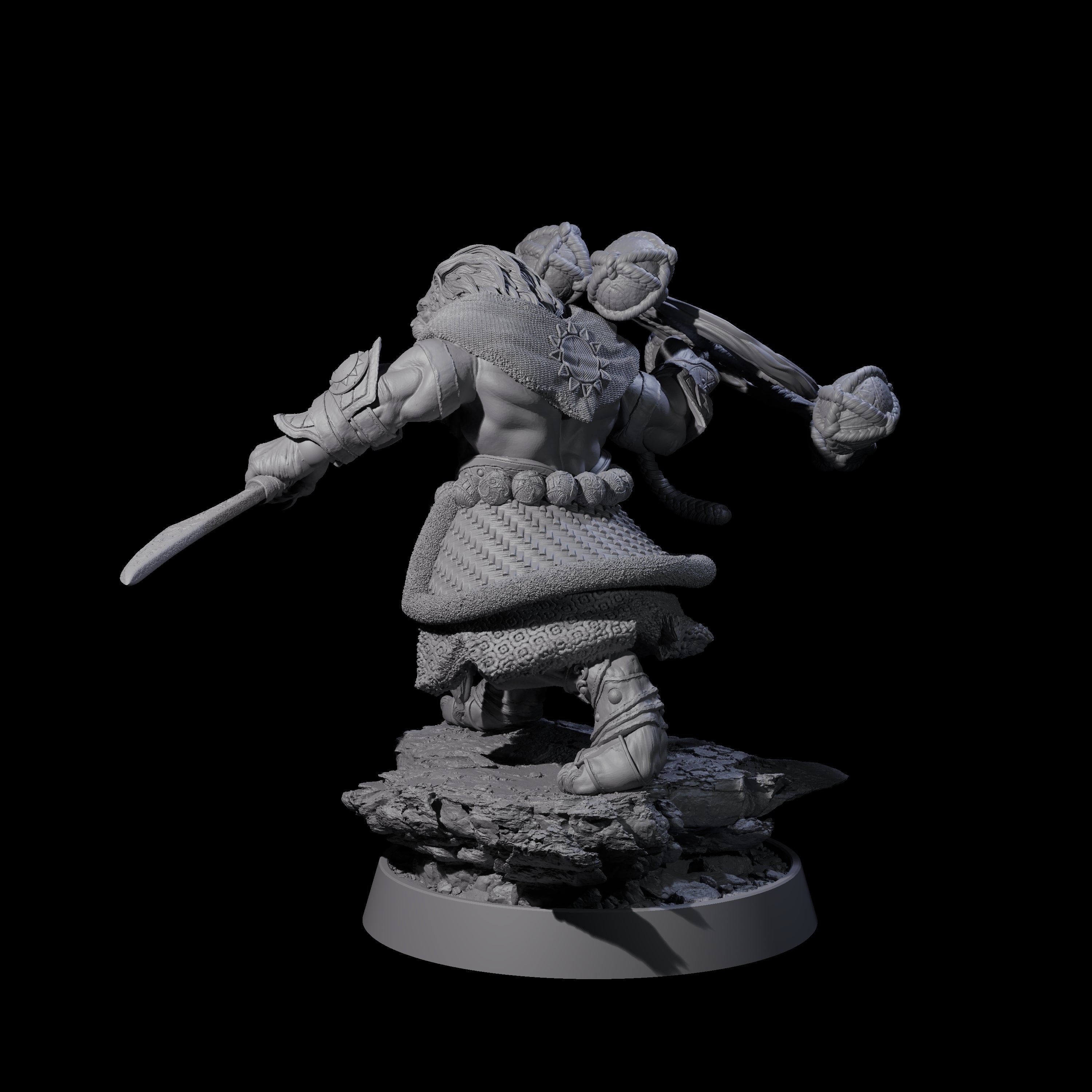Wandering Leonin Nomad F Miniature for Dungeons and Dragons, Pathfinder or other TTRPGs