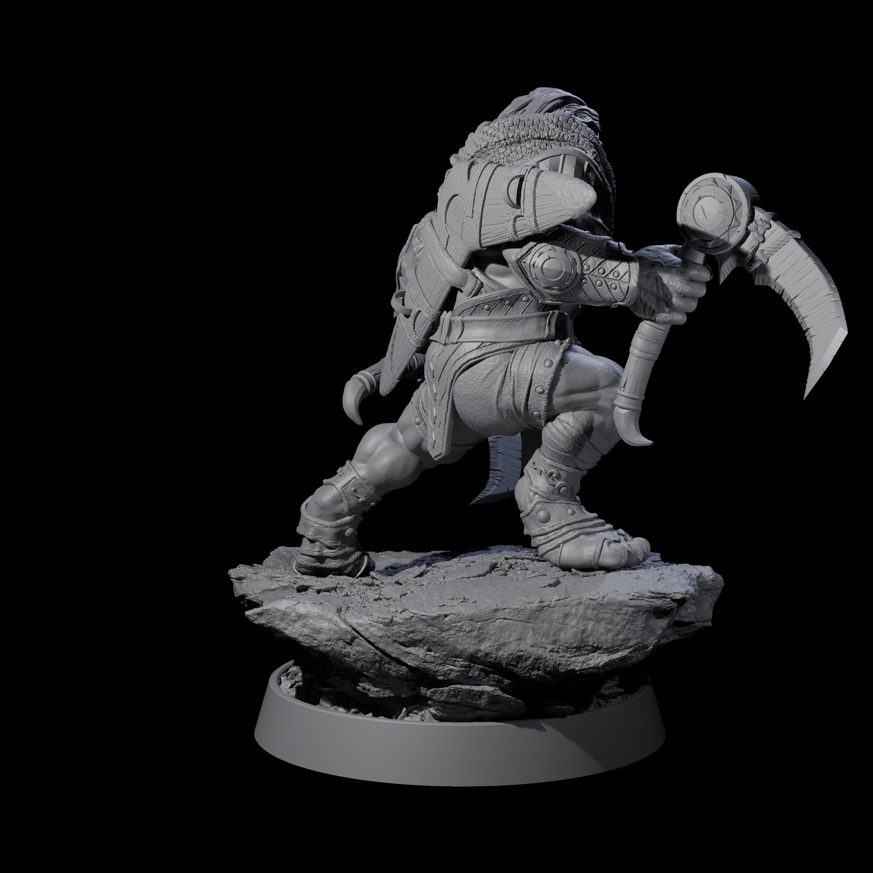 Wandering Leonin Nomad G Miniature for Dungeons and Dragons, Pathfinder or other TTRPGs