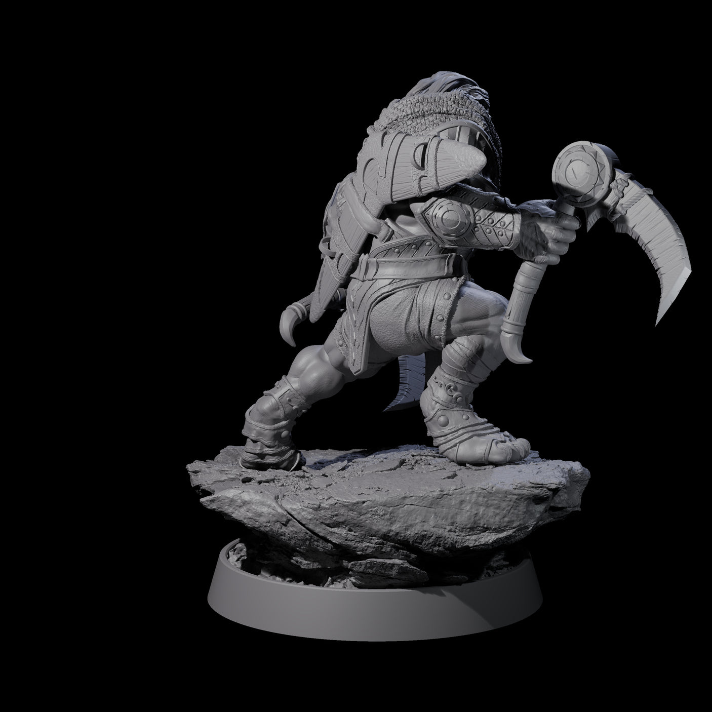 Wandering Leonin Nomad G Miniature for Dungeons and Dragons, Pathfinder or other TTRPGs