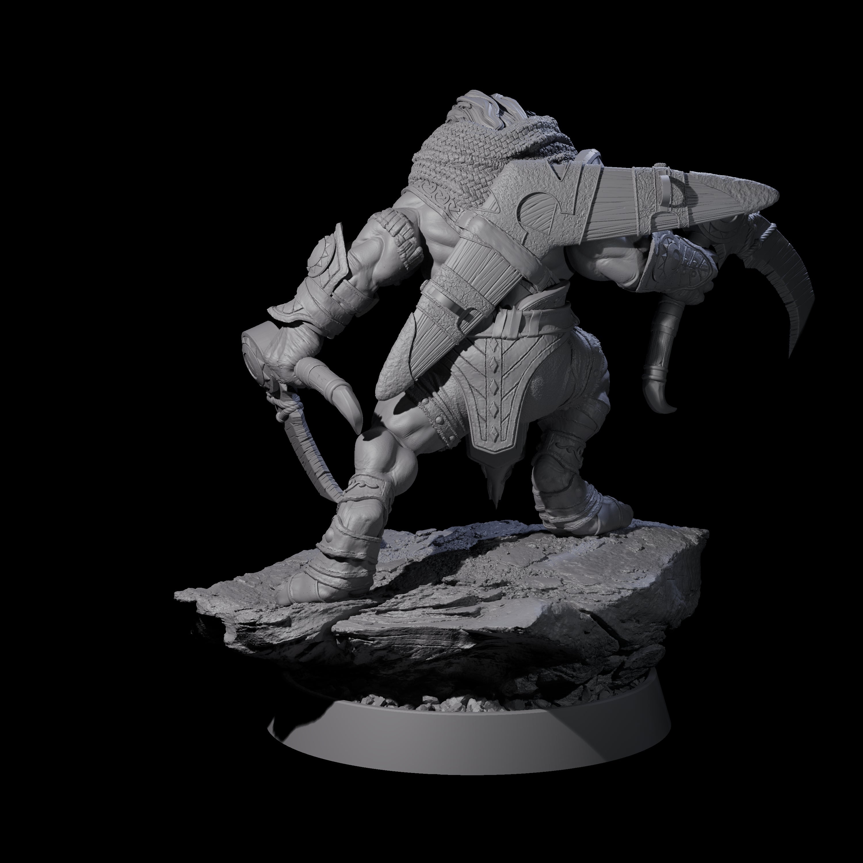 Wandering Leonin Nomad G Miniature for Dungeons and Dragons, Pathfinder or other TTRPGs