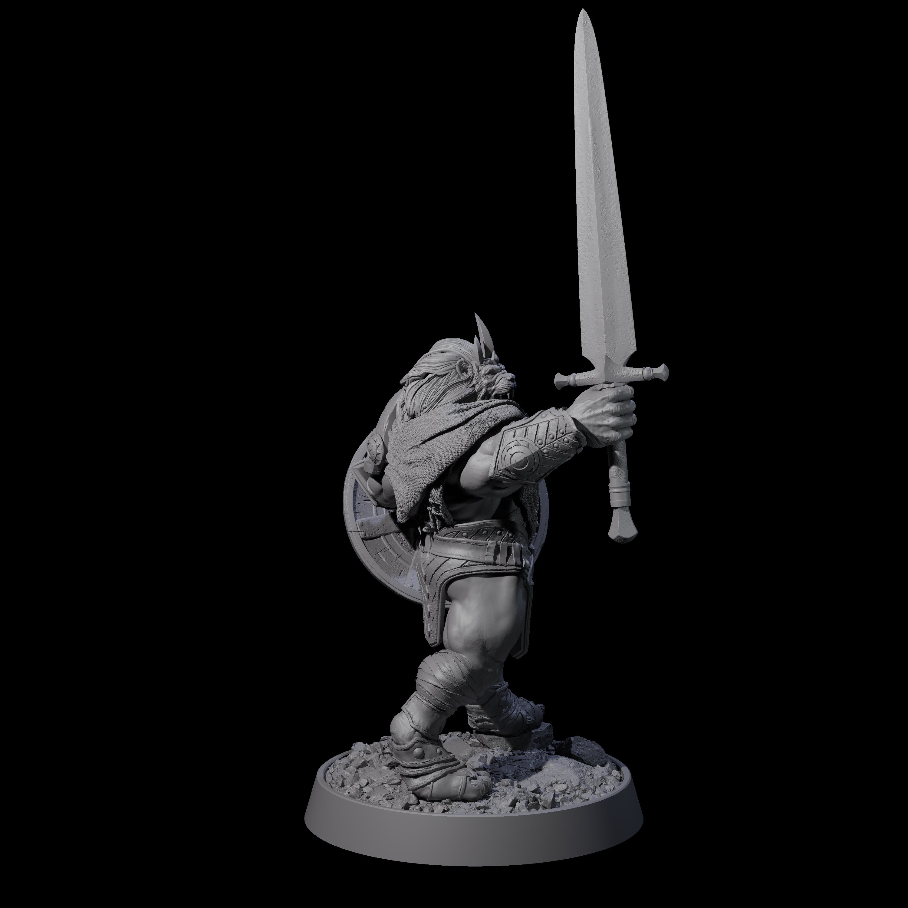 Wandering Leonin Nomad I Miniature for Dungeons and Dragons, Pathfinder or other TTRPGs