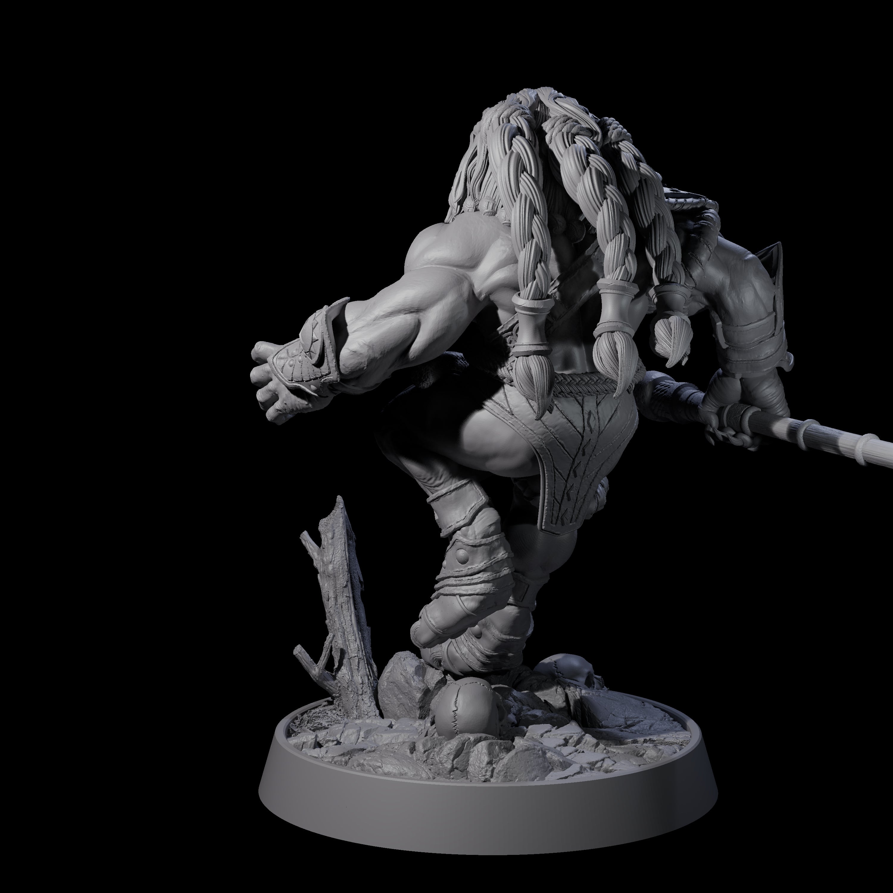 Wandering Leonin Nomad J Miniature for Dungeons and Dragons, Pathfinder or other TTRPGs