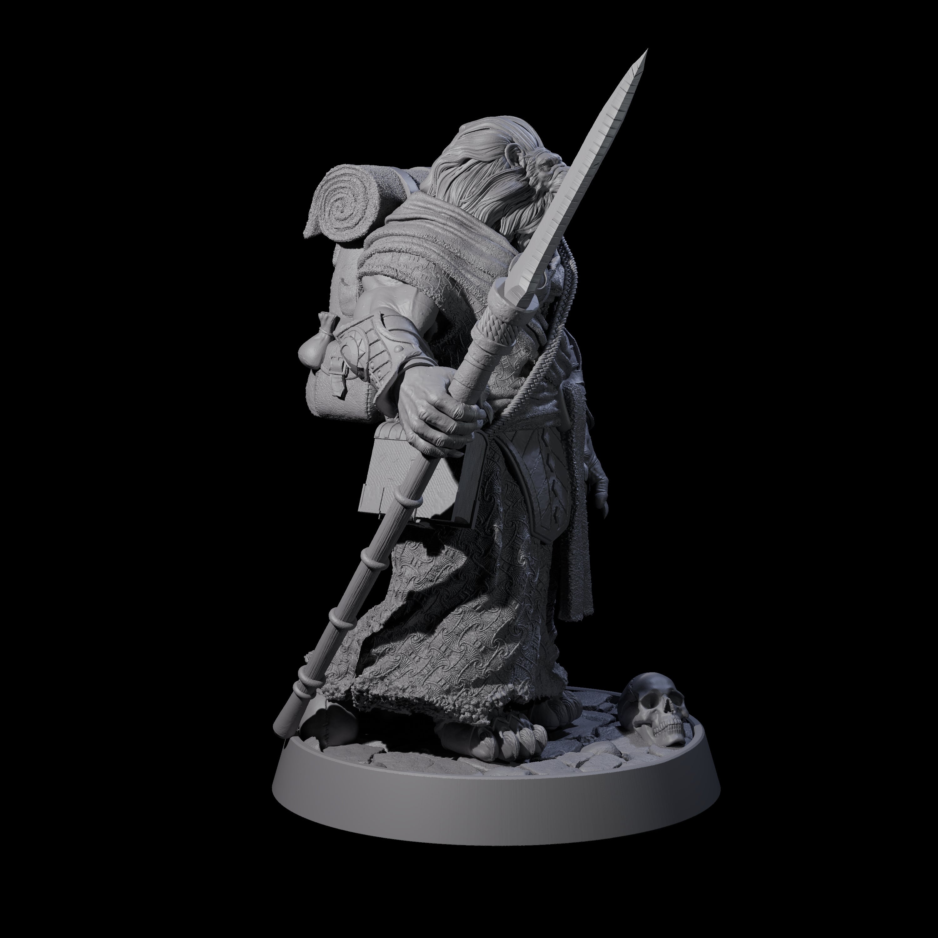 Wandering Leonin Nomad M Miniature for Dungeons and Dragons, Pathfinder or other TTRPGs