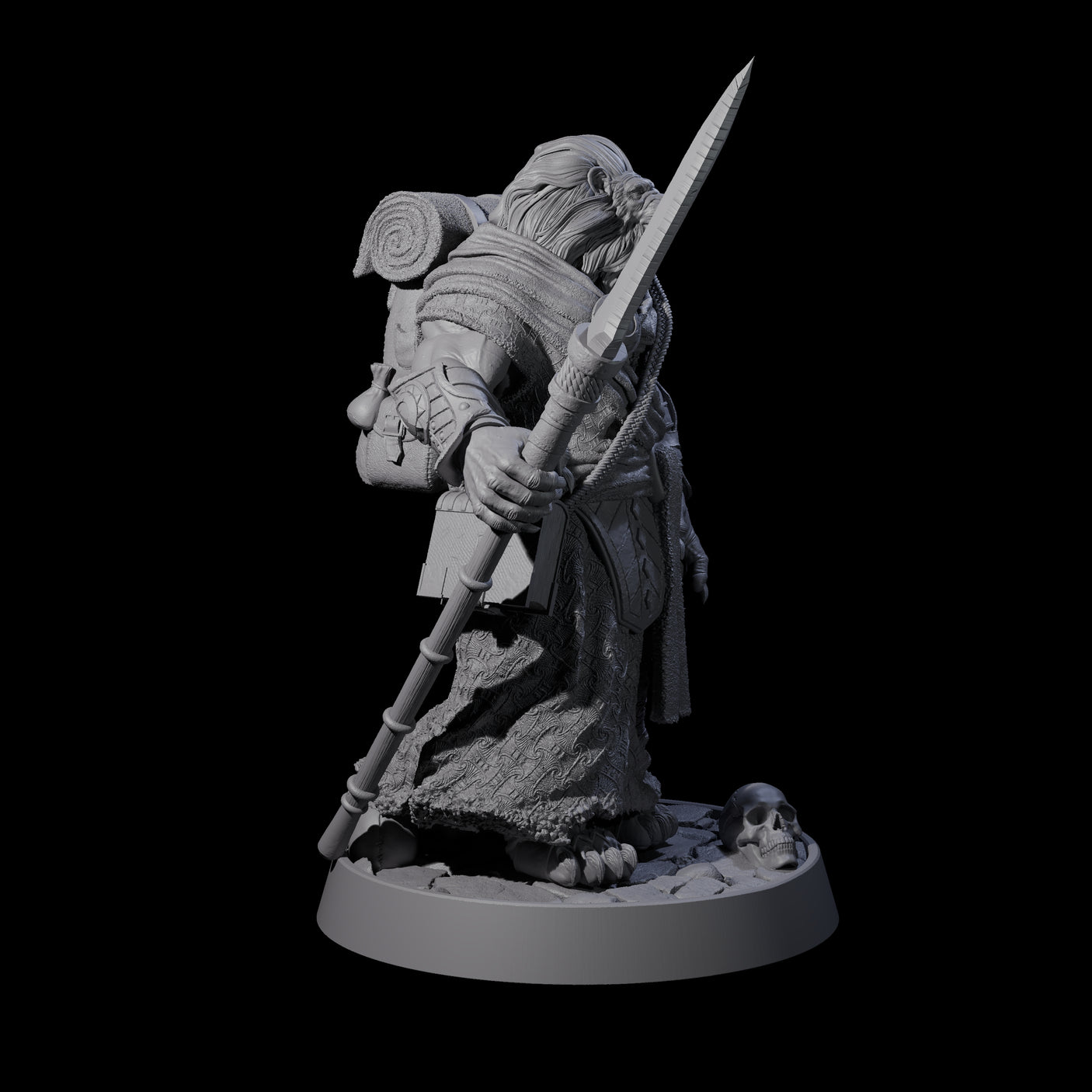 Wandering Leonin Nomad M Miniature for Dungeons and Dragons, Pathfinder or other TTRPGs