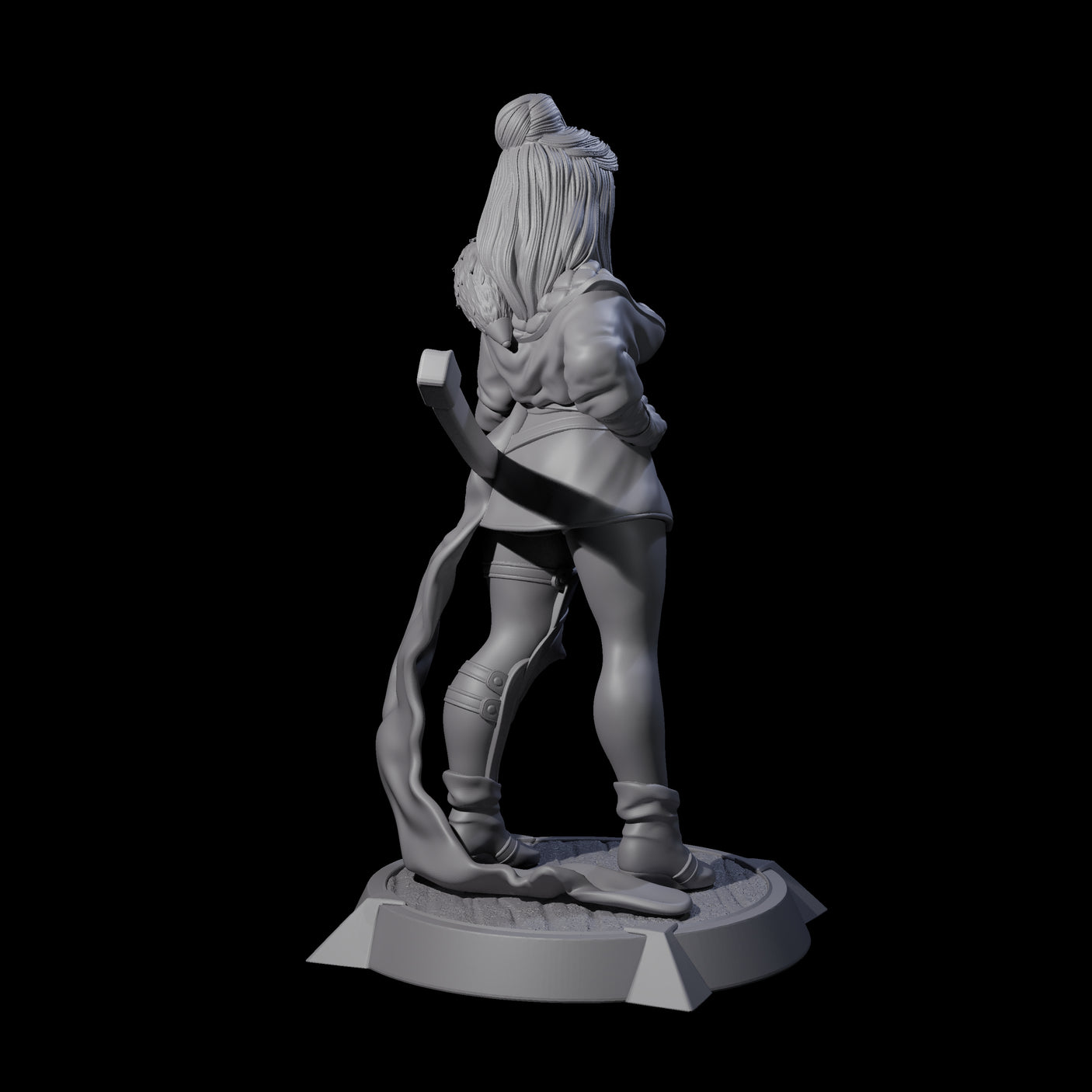 Wandering Ronin Miniature for Dungeons and Dragons, Pathfinder or other TTRPGs