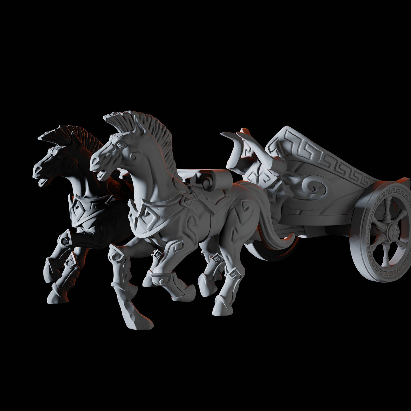 War Chariot B Miniature for Dungeons and Dragons, Pathfinder or other TTRPGs
