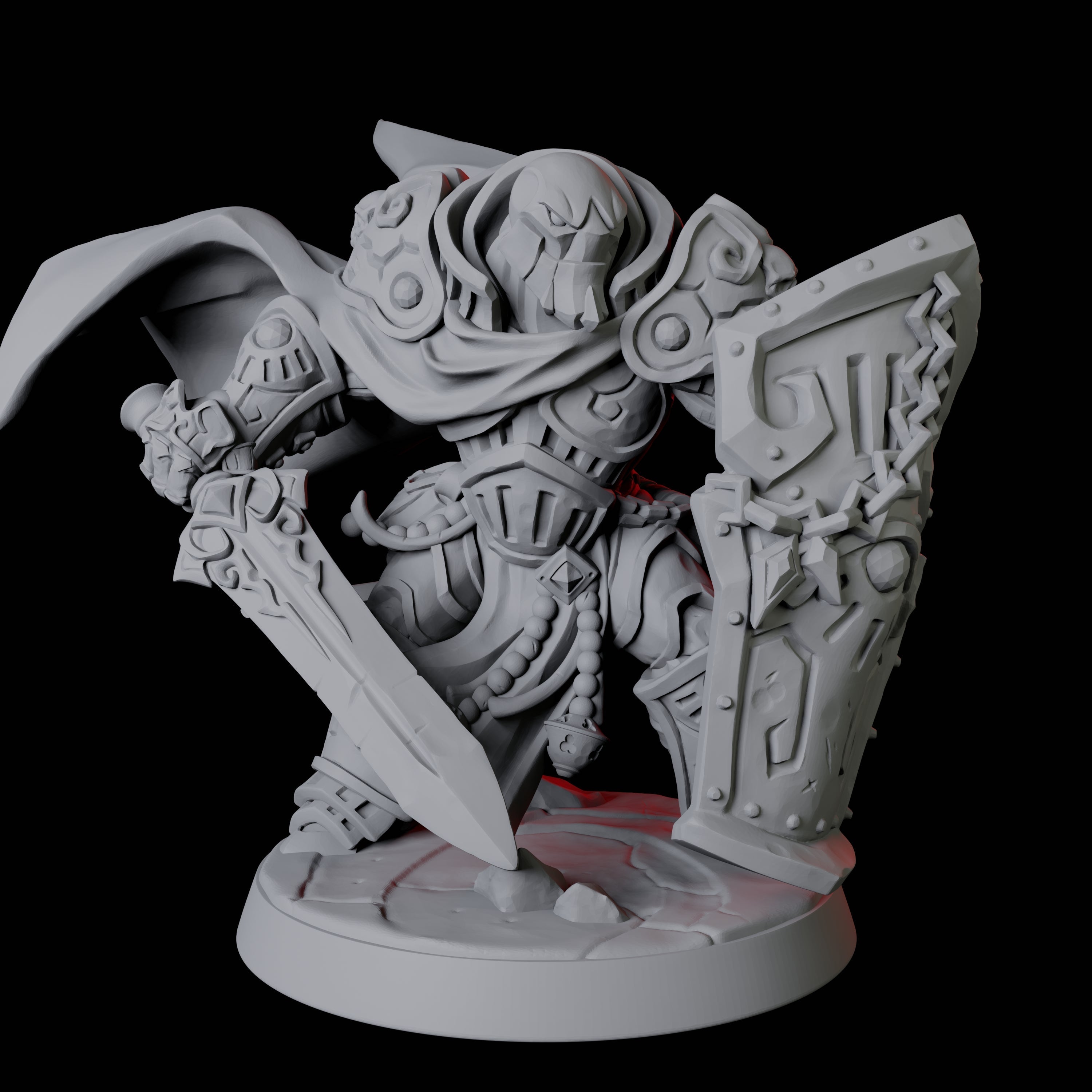 Warforged Paladin Fighter Miniature for Dungeons and Dragons, Pathfinder or other TTRPGs