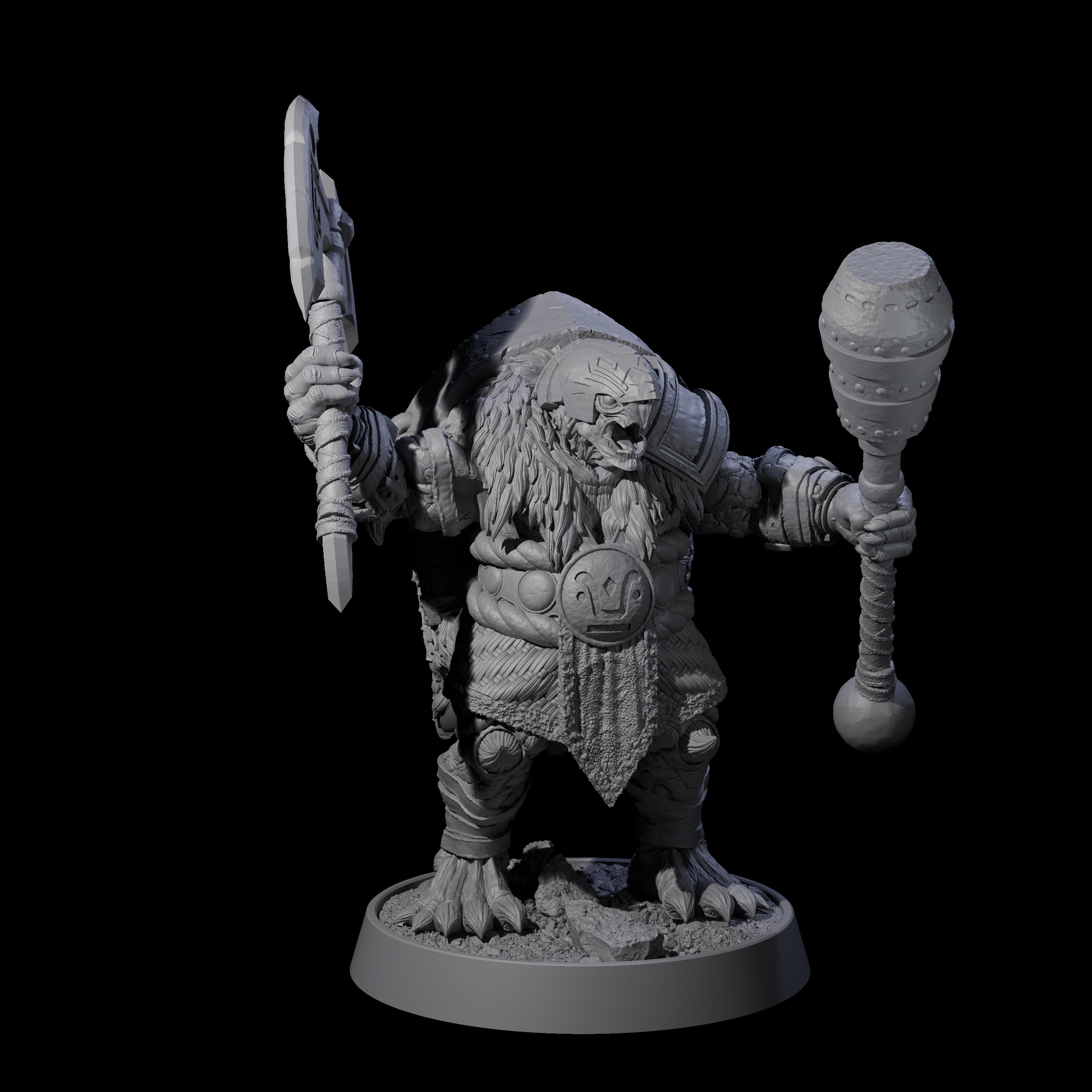 Warlike Tortle A Miniature for Dungeons and Dragons, Pathfinder or other TTRPGs