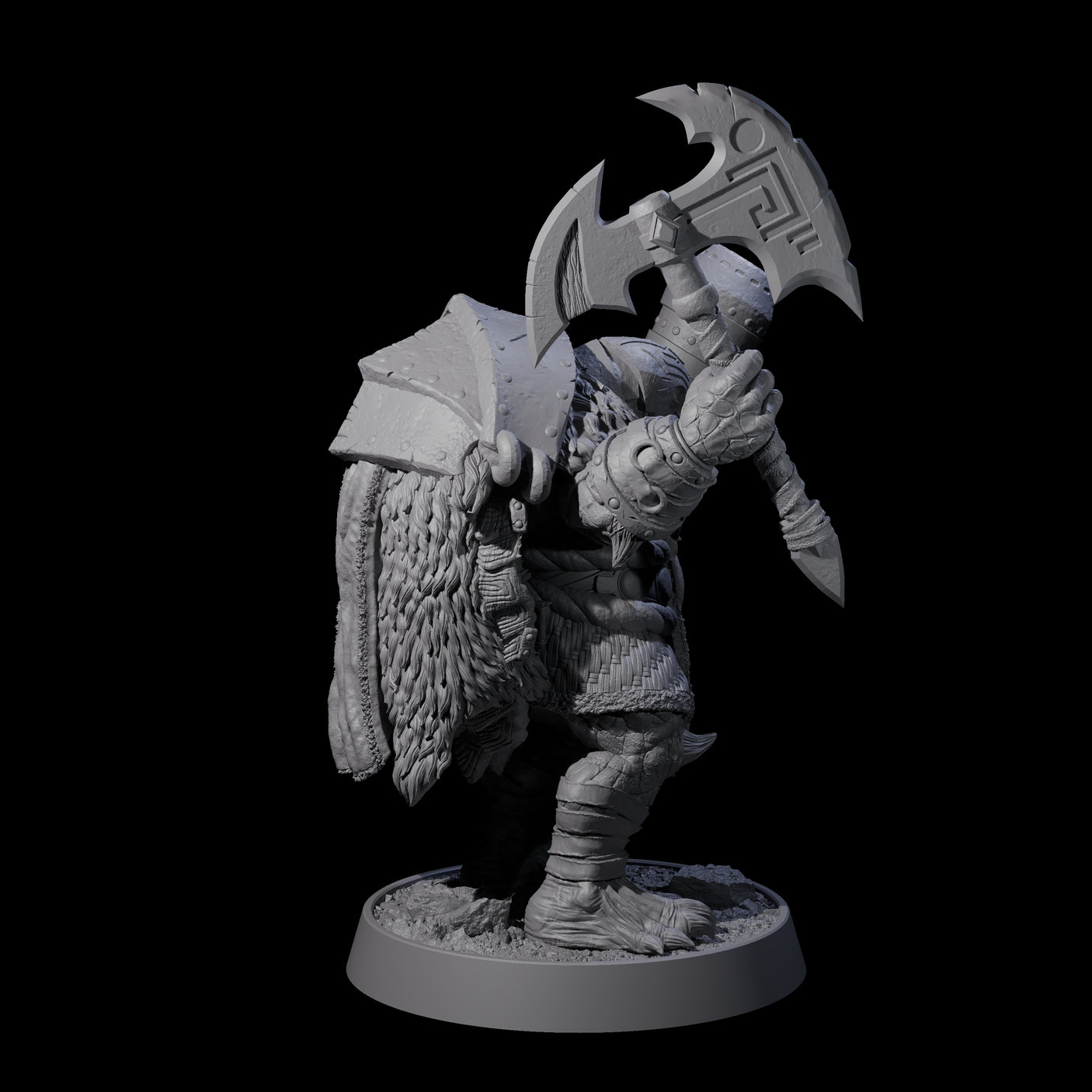 Warlike Tortle A Miniature for Dungeons and Dragons, Pathfinder or other TTRPGs