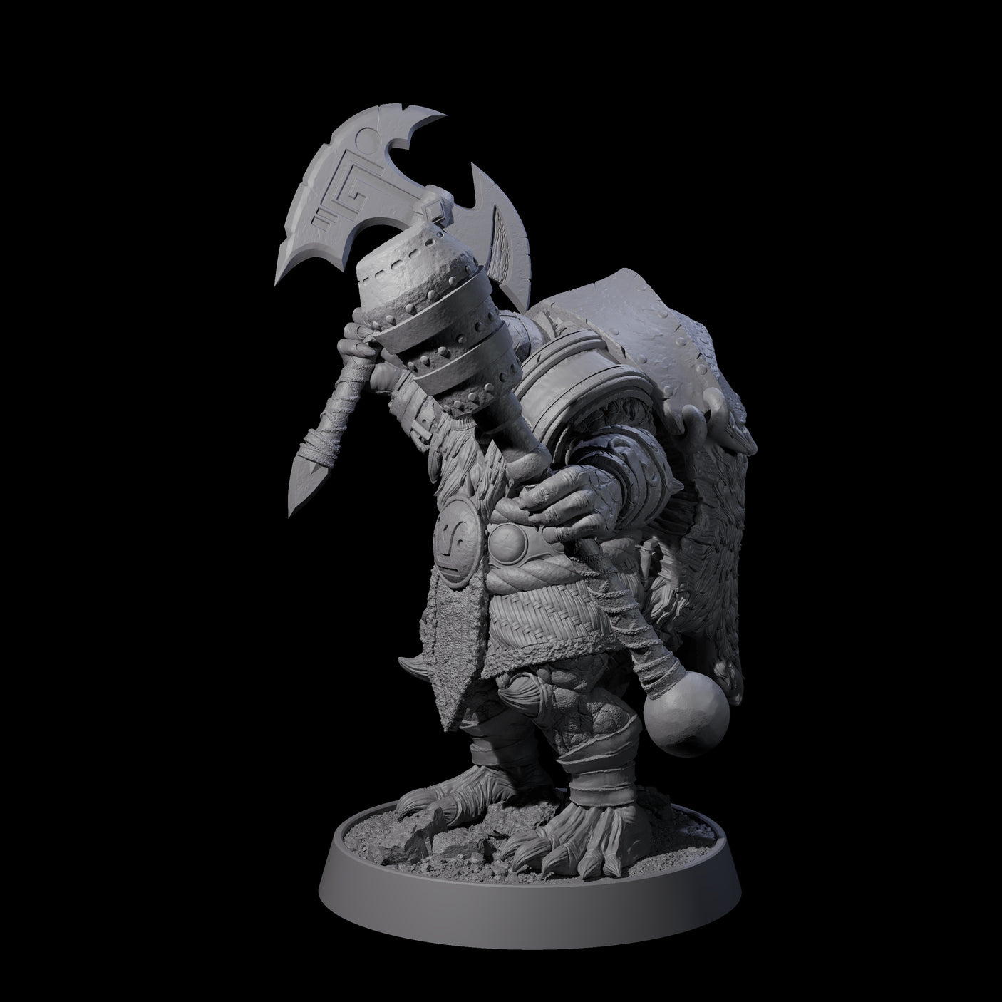 Warlike Tortle A Miniature for Dungeons and Dragons, Pathfinder or other TTRPGs