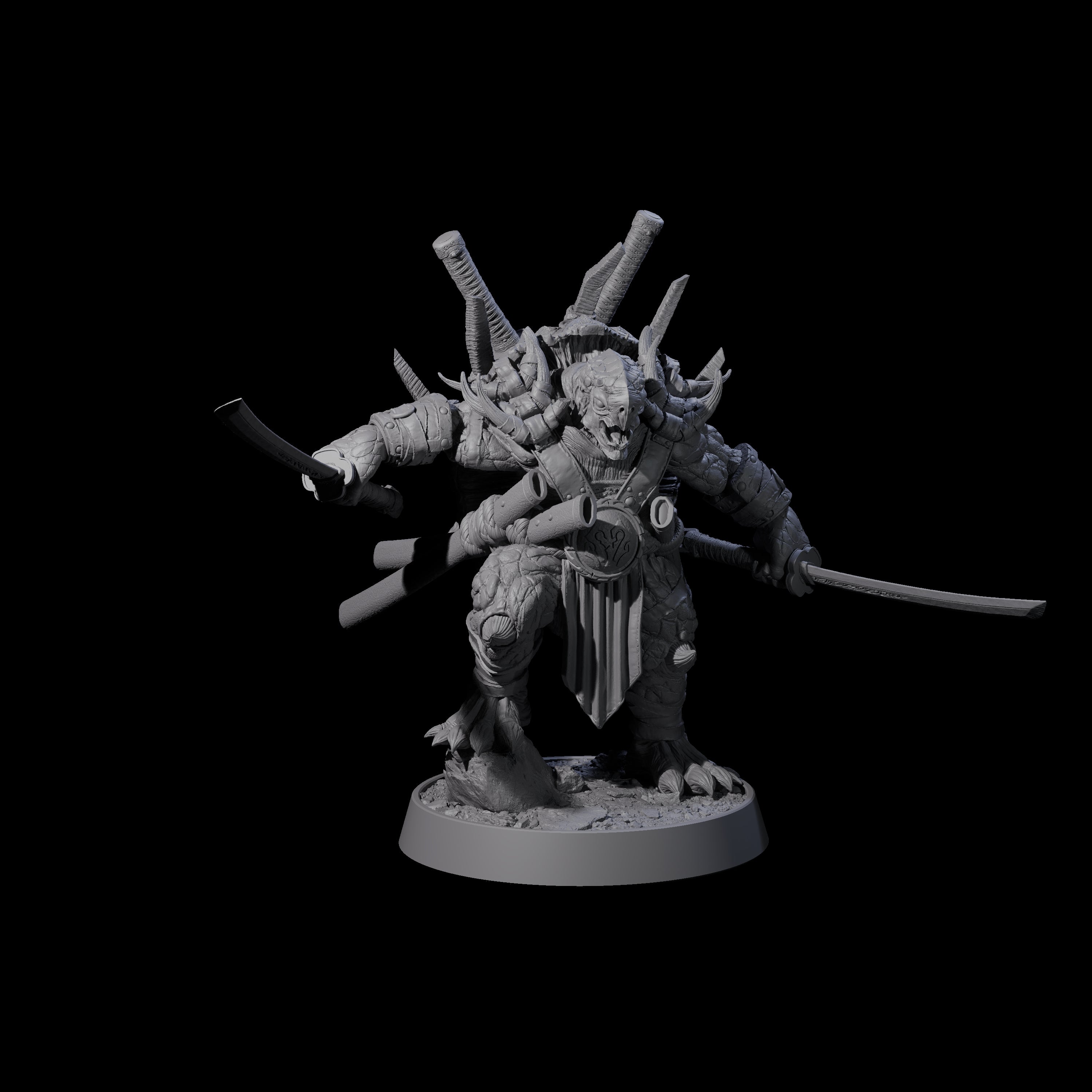 Warlike Tortle D Miniature for Dungeons and Dragons, Pathfinder or other TTRPGs