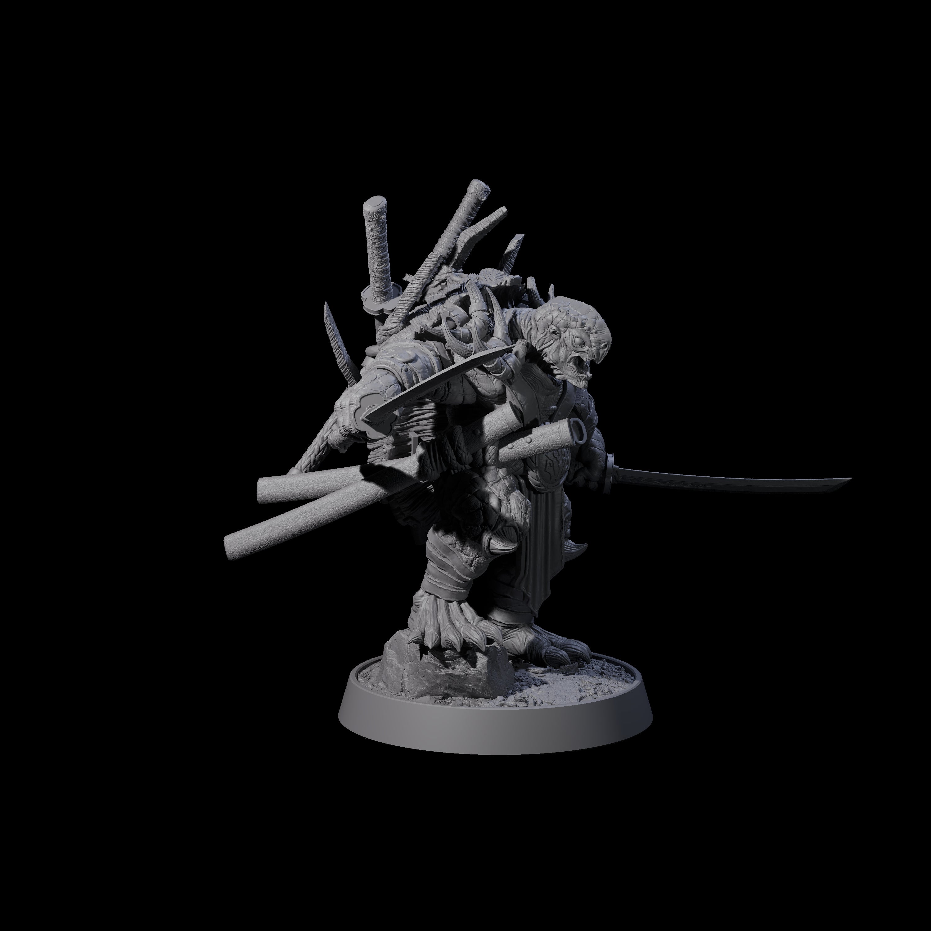 Warlike Tortle D Miniature for Dungeons and Dragons, Pathfinder or other TTRPGs