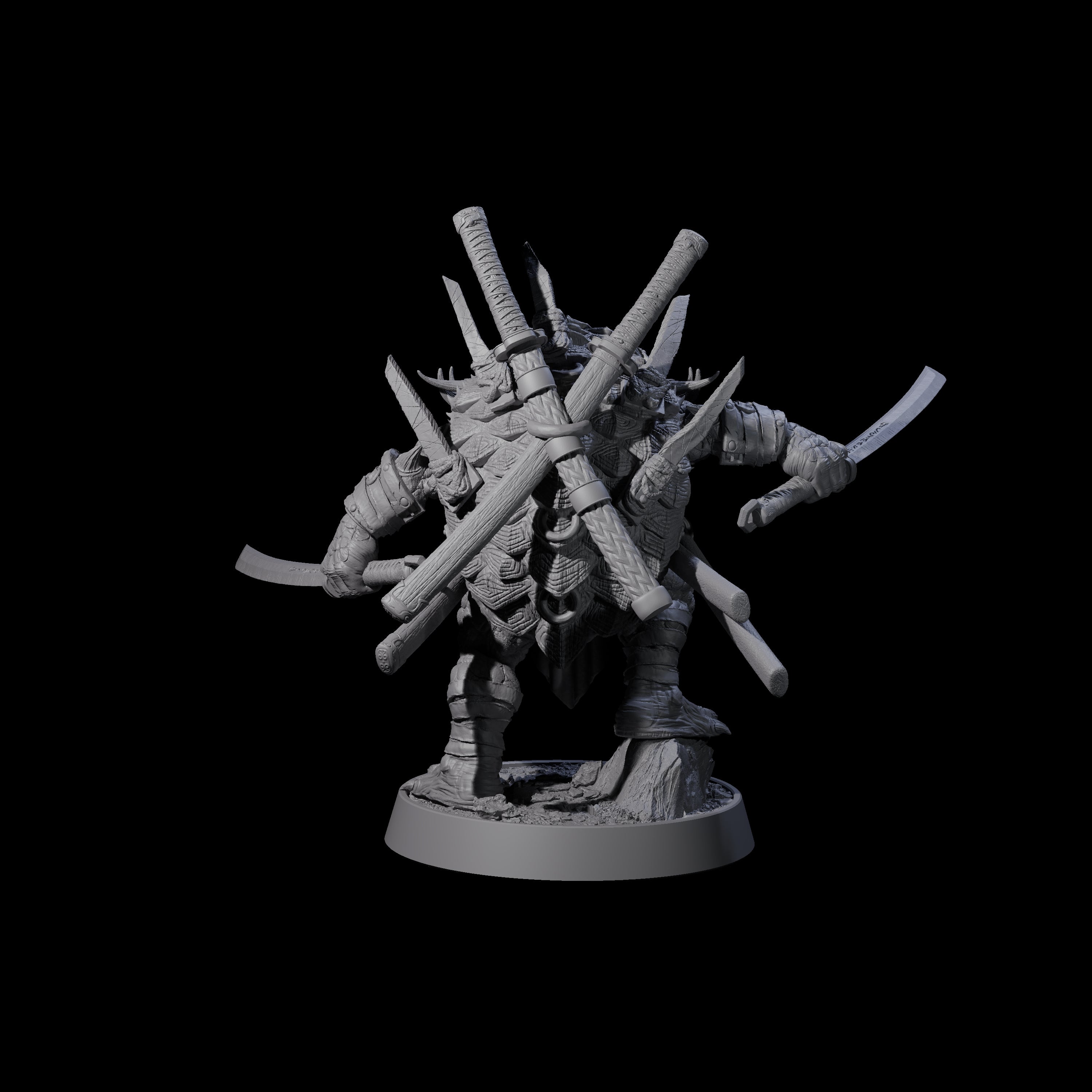 Warlike Tortle D Miniature for Dungeons and Dragons, Pathfinder or other TTRPGs
