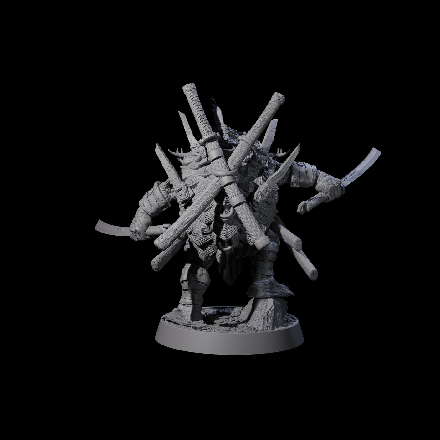 Warlike Tortle D Miniature for Dungeons and Dragons, Pathfinder or other TTRPGs
