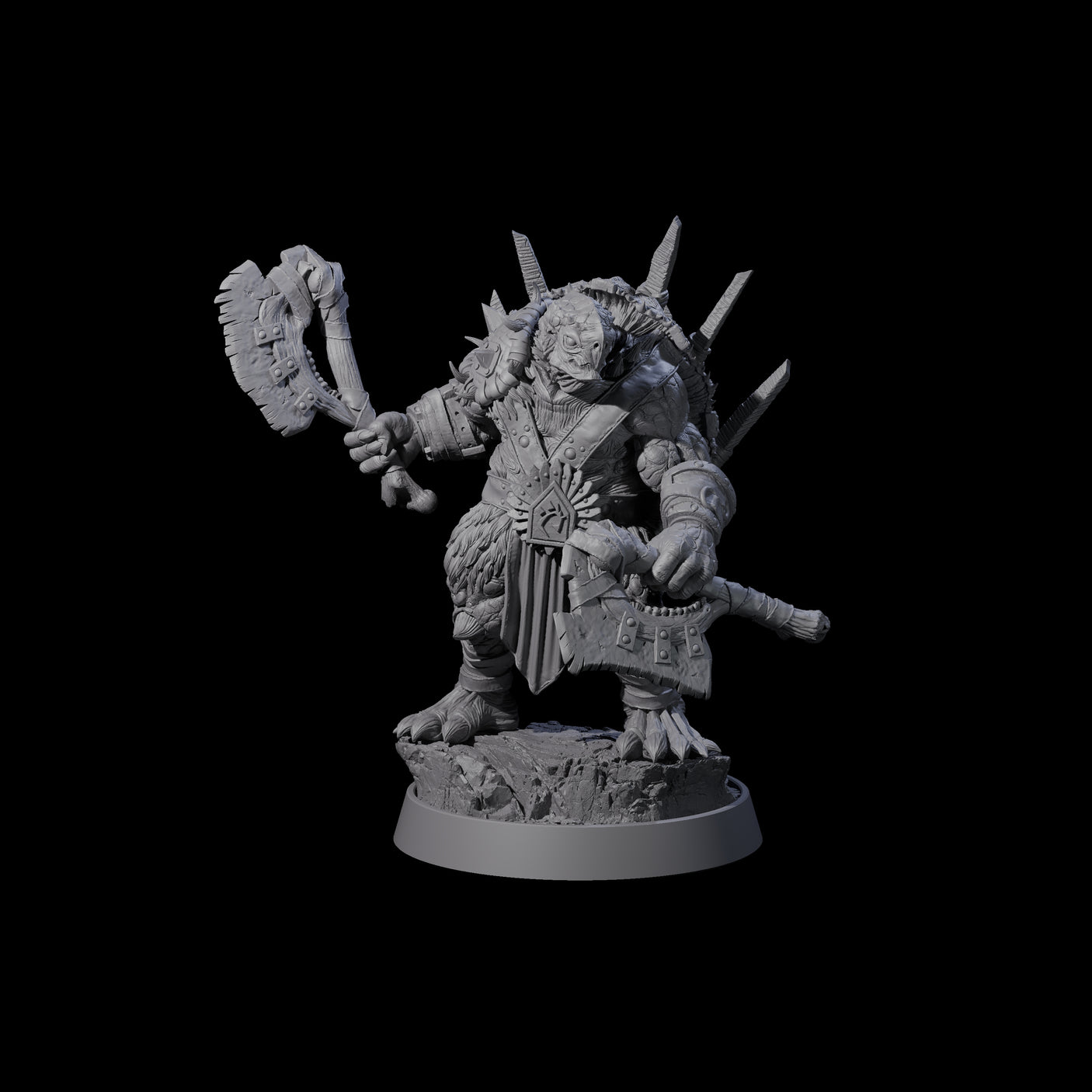 Warlike Tortle E Miniature for Dungeons and Dragons, Pathfinder or other TTRPGs