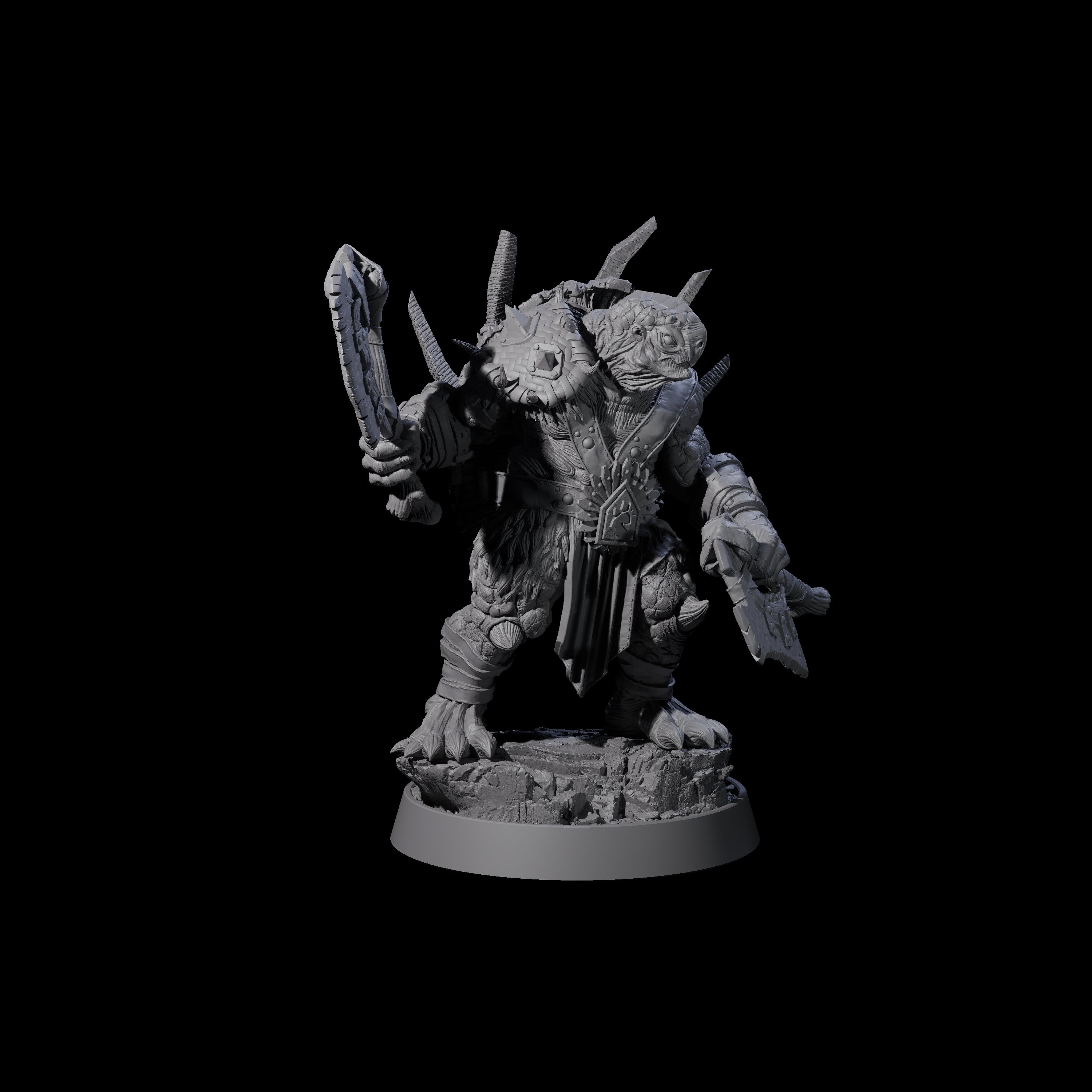 Warlike Tortle E Miniature for Dungeons and Dragons, Pathfinder or other TTRPGs