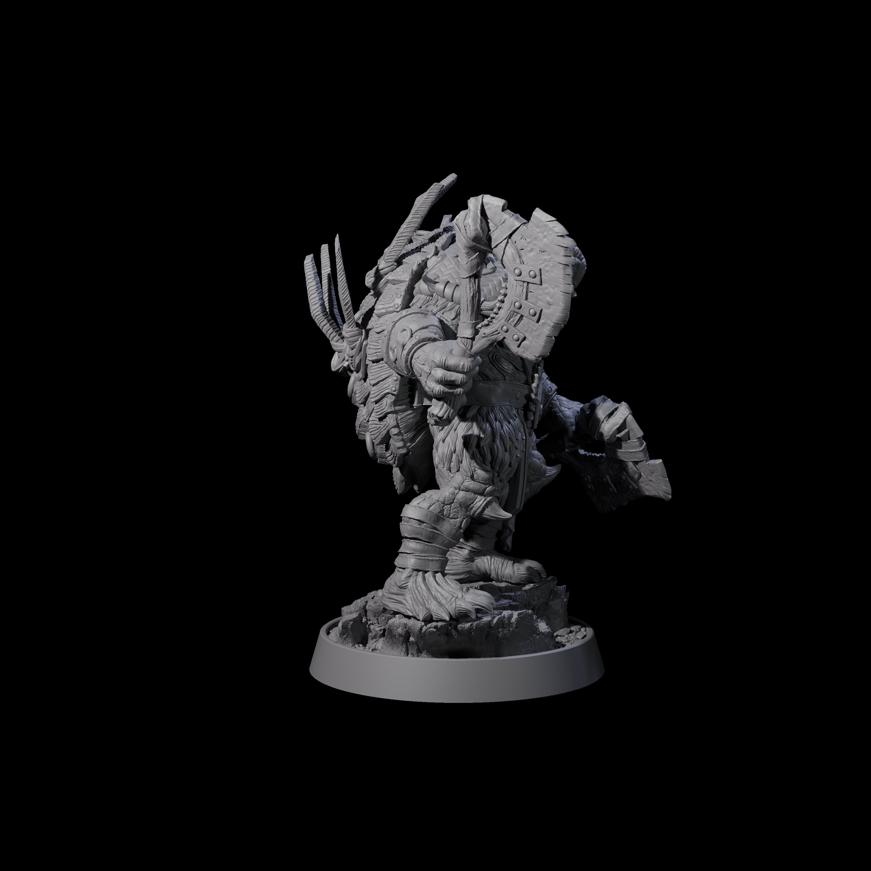 Warlike Tortle E Miniature for Dungeons and Dragons, Pathfinder or other TTRPGs