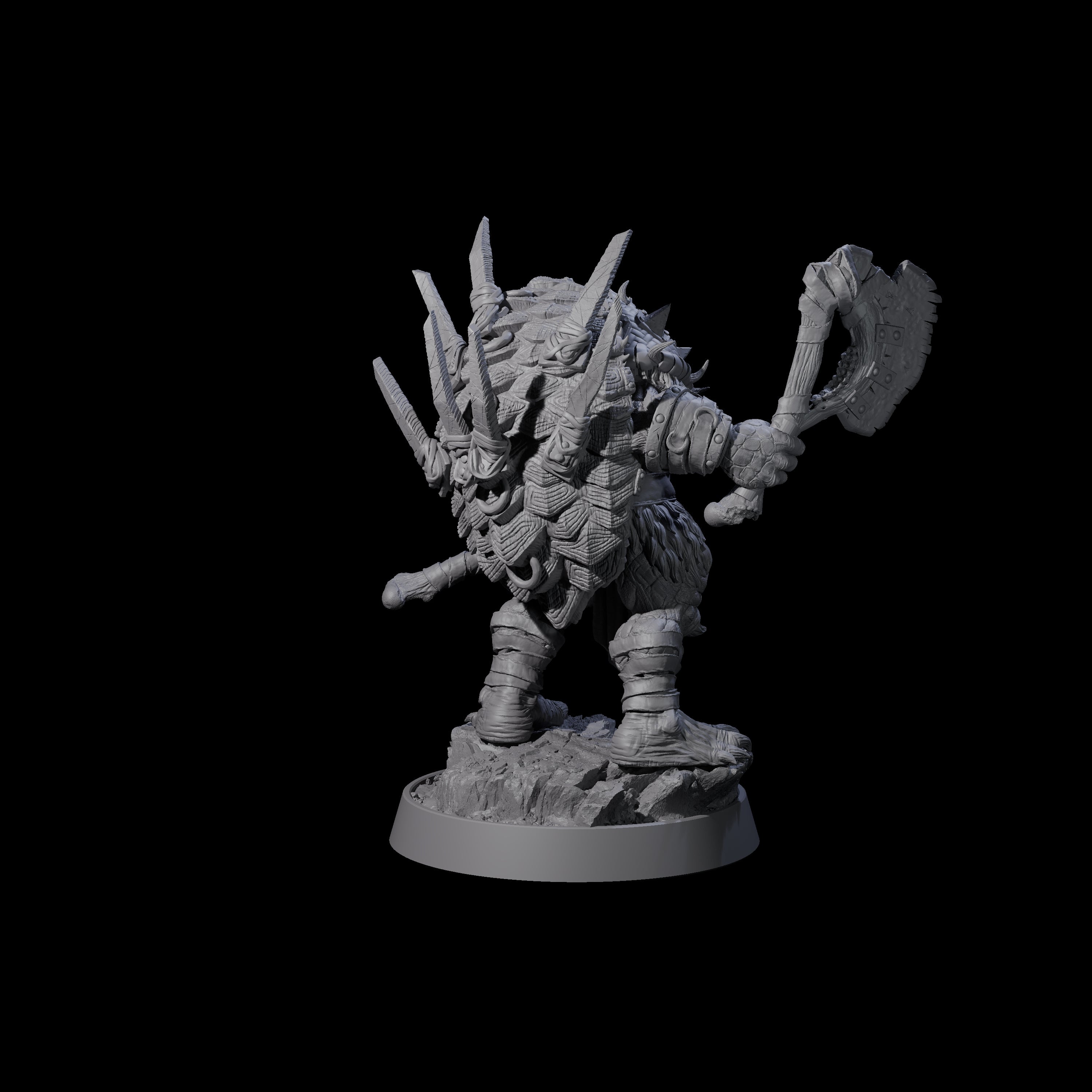 Warlike Tortle E Miniature for Dungeons and Dragons, Pathfinder or other TTRPGs