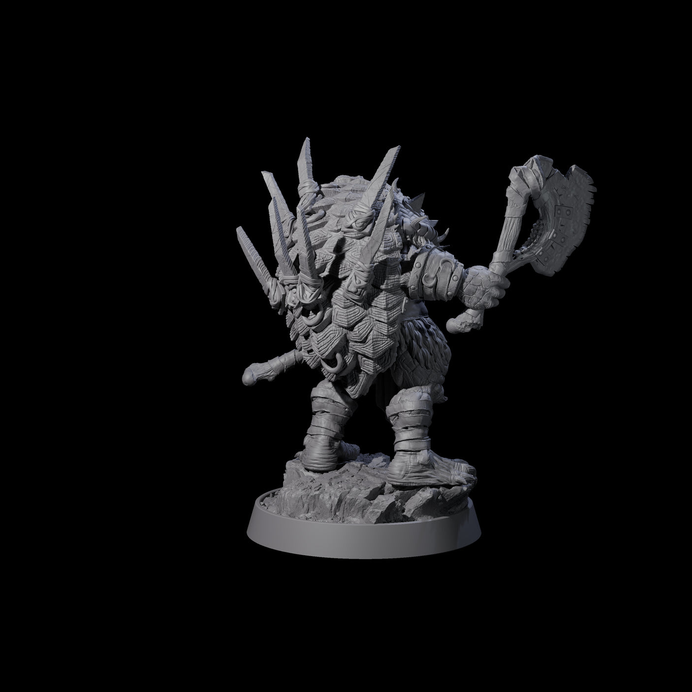 Warlike Tortle E Miniature for Dungeons and Dragons, Pathfinder or other TTRPGs