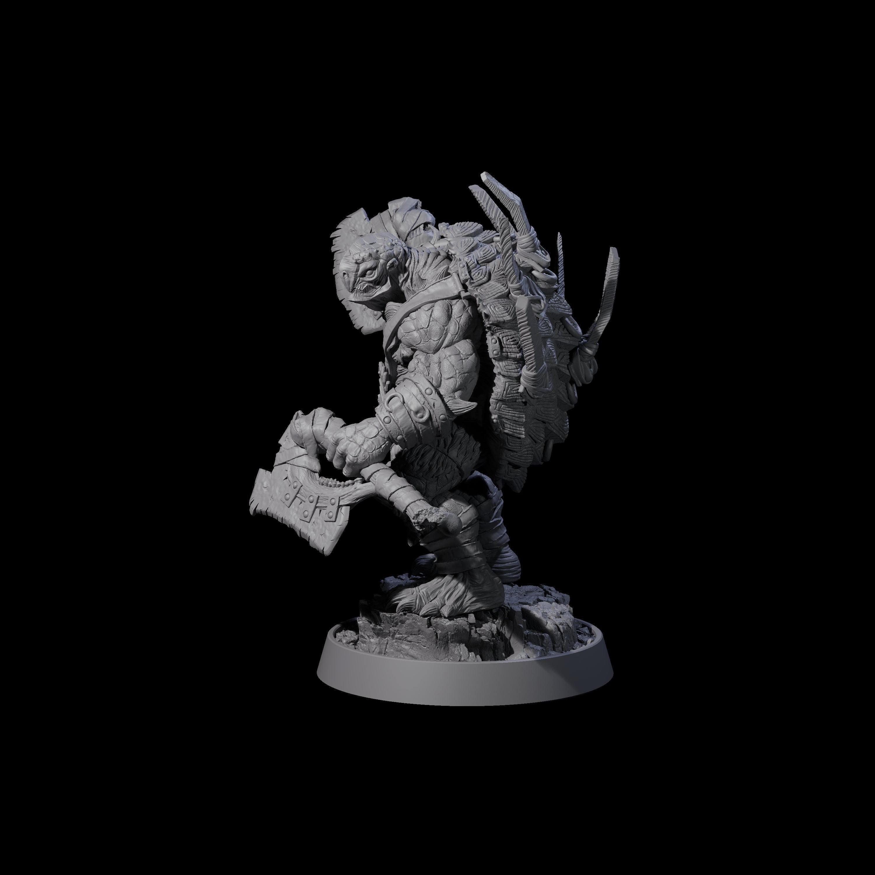 Warlike Tortle E Miniature for Dungeons and Dragons, Pathfinder or other TTRPGs