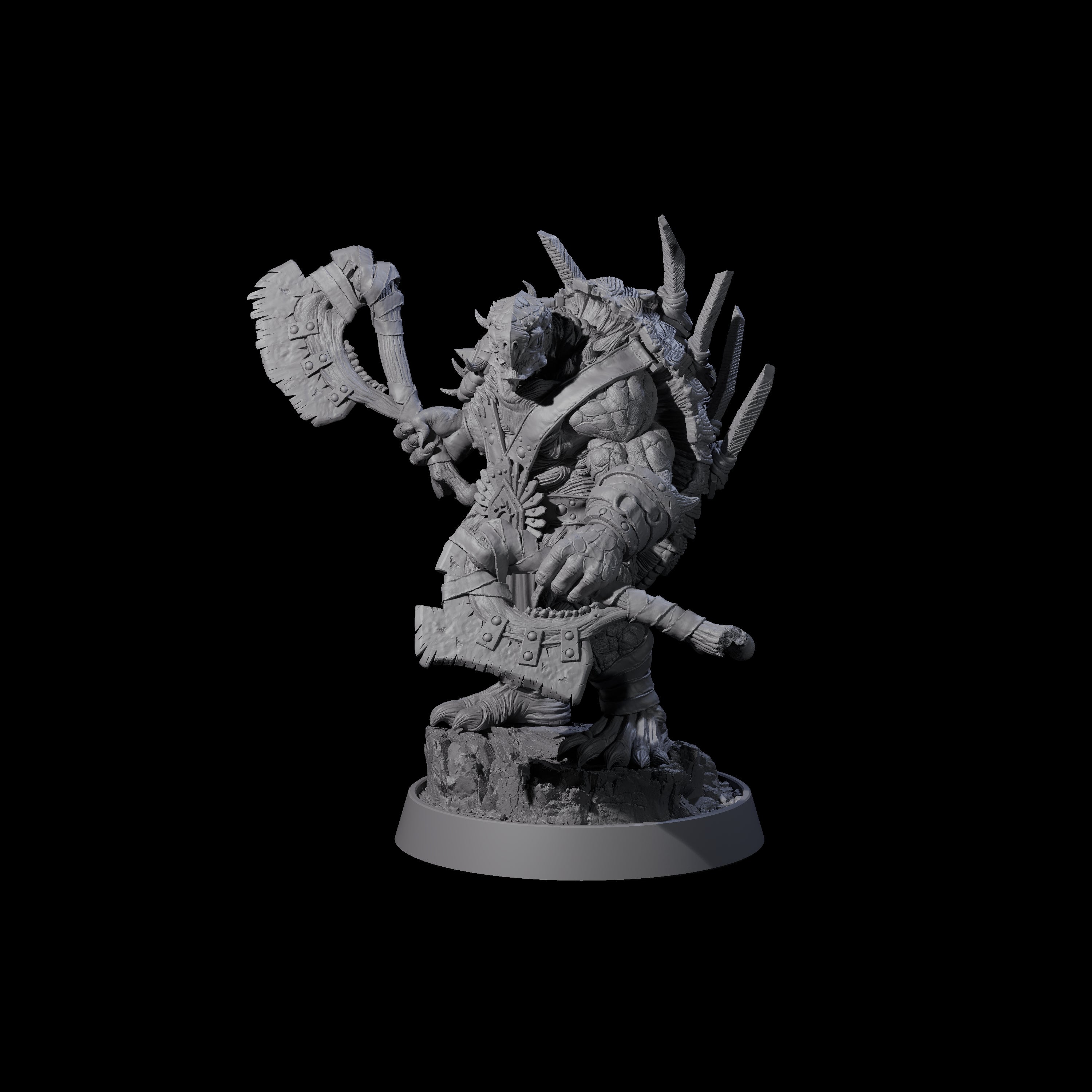 Warlike Tortle E Miniature for Dungeons and Dragons, Pathfinder or other TTRPGs