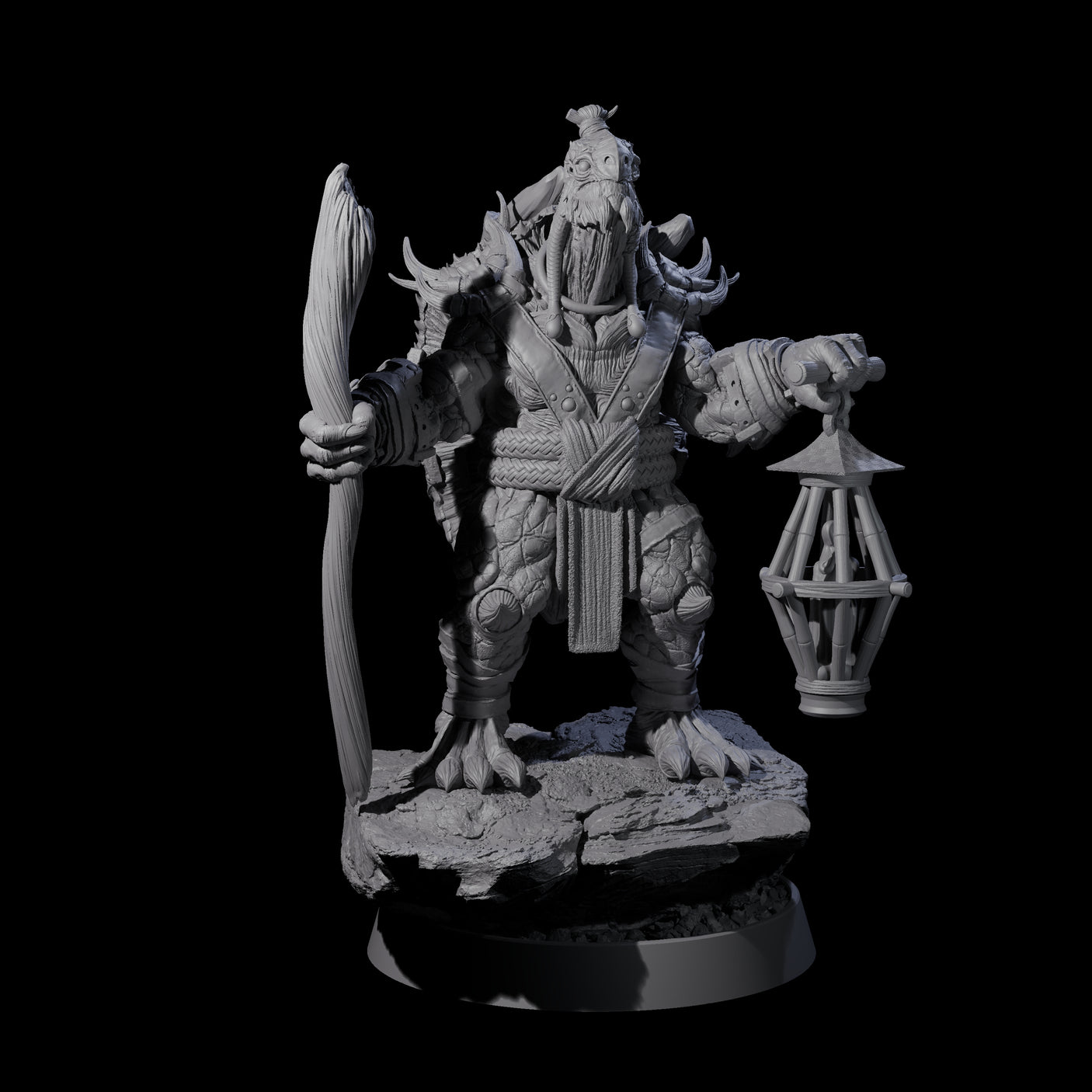 Warlike Tortle I Miniature for Dungeons and Dragons, Pathfinder or other TTRPGs
