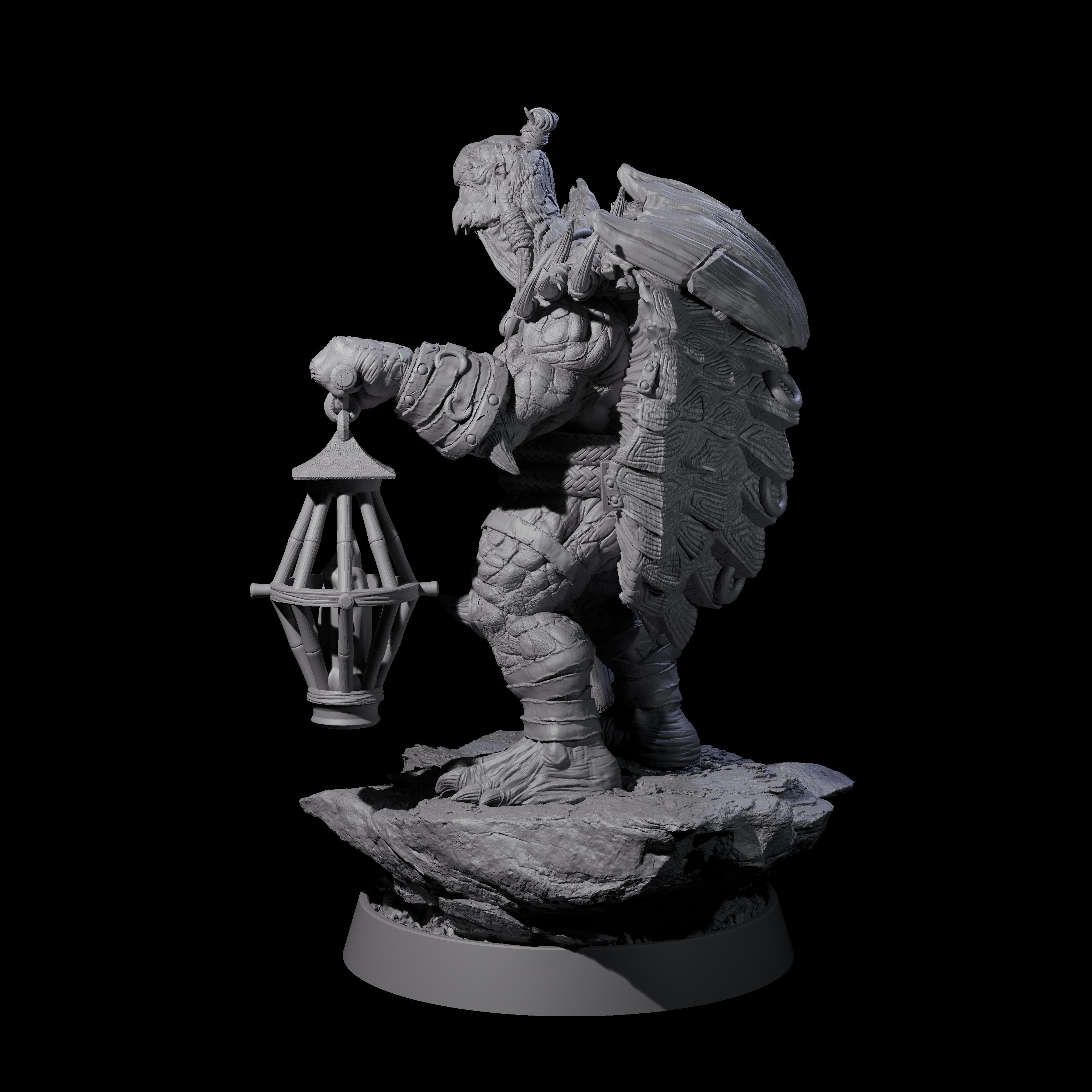 Warlike Tortle I Miniature for Dungeons and Dragons, Pathfinder or other TTRPGs