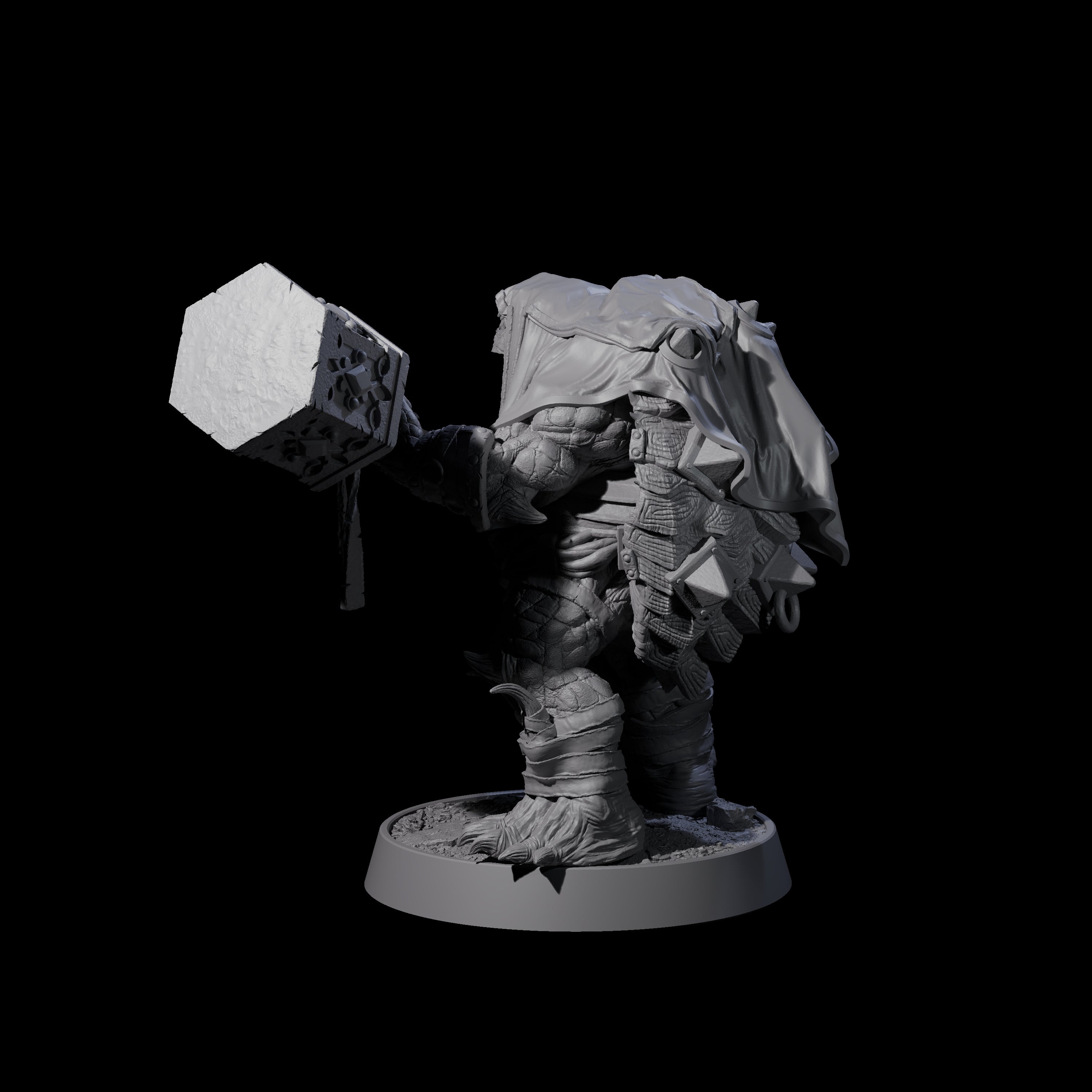 Warlike Tortle J Miniature for Dungeons and Dragons, Pathfinder or other TTRPGs