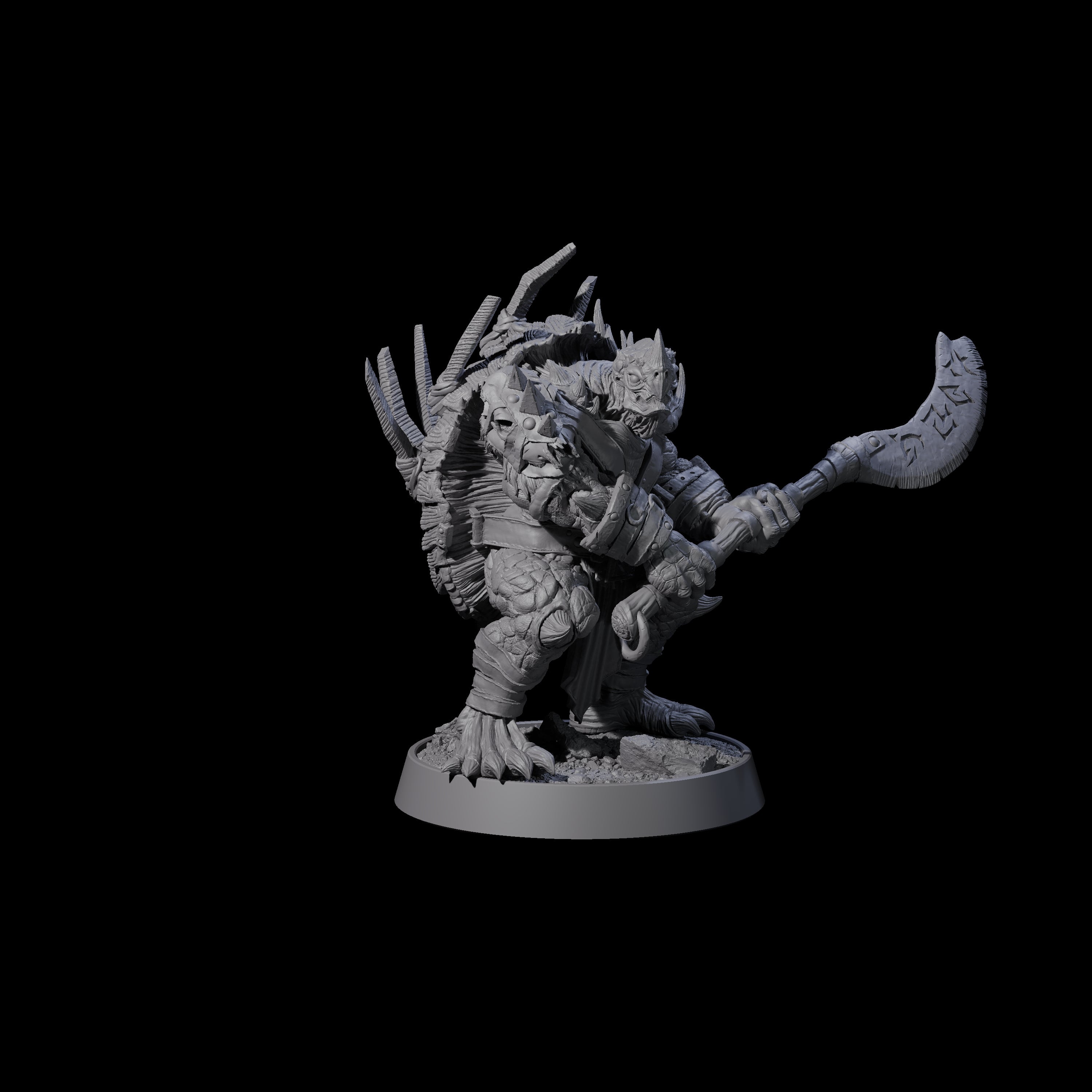 Warlike Tortle K Miniature for Dungeons and Dragons, Pathfinder or other TTRPGs