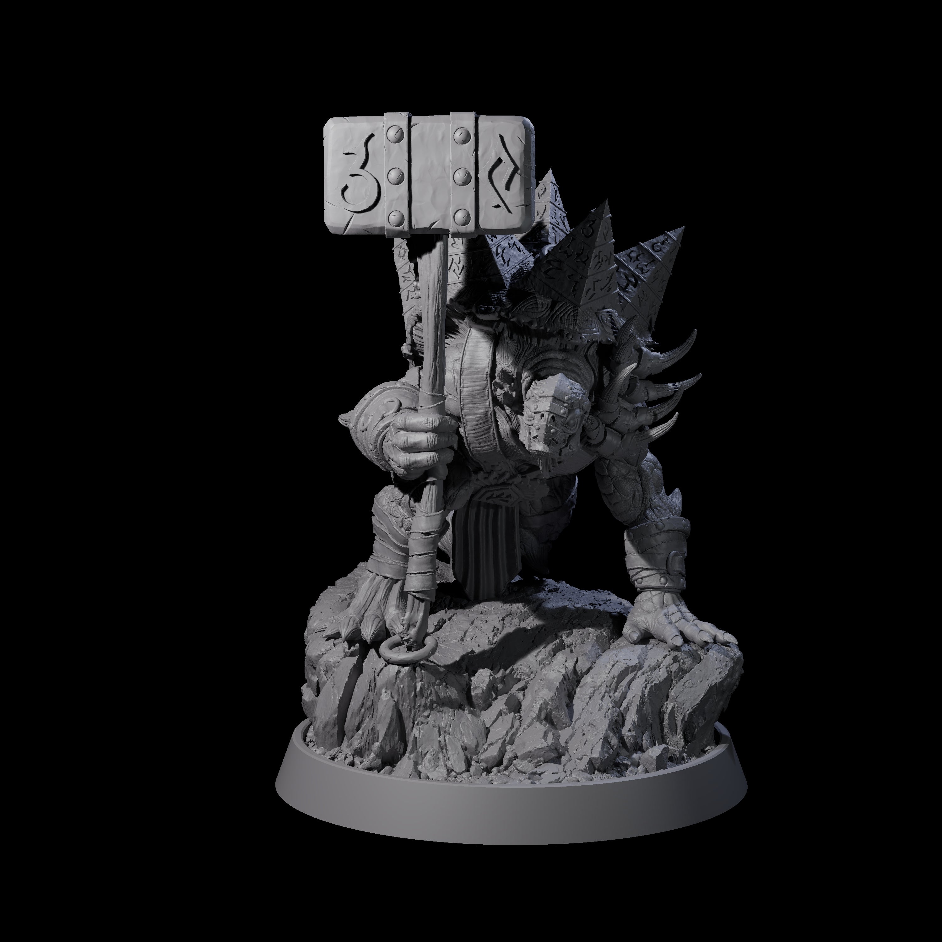 Warlike Tortle L Miniature for Dungeons and Dragons, Pathfinder or other TTRPGs