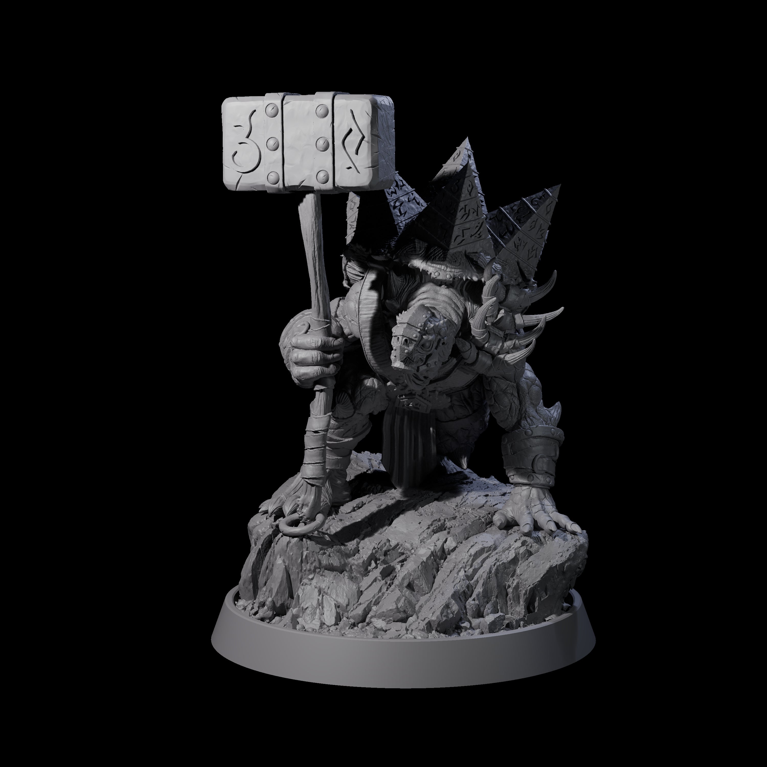 Warlike Tortle L Miniature for Dungeons and Dragons, Pathfinder or other TTRPGs