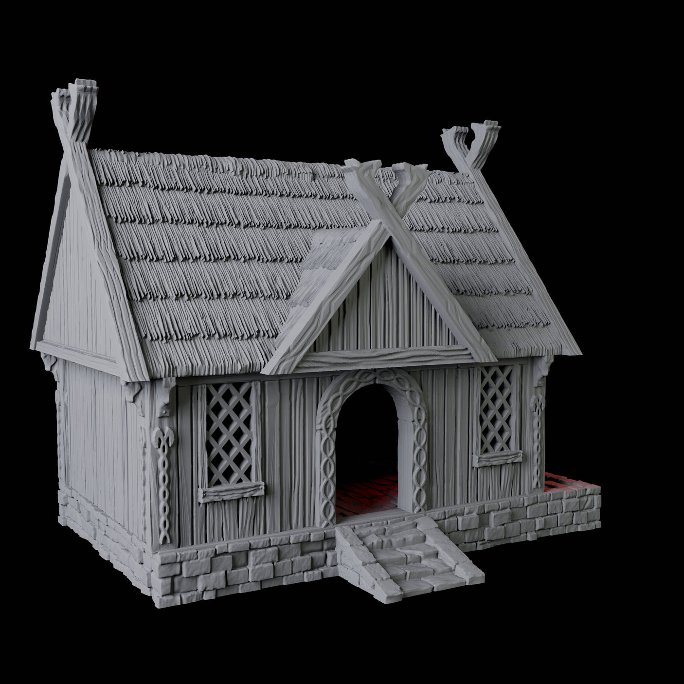 Warrior's House - Saxonia Miniature for Dungeons and Dragons, Pathfinder or other TTRPGs