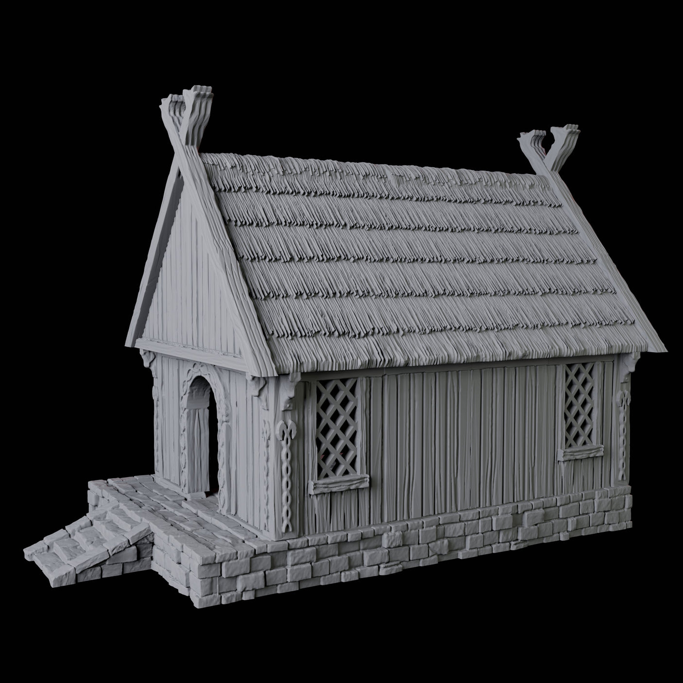 Warrior's House - Saxonia Miniature for Dungeons and Dragons, Pathfinder or other TTRPGs