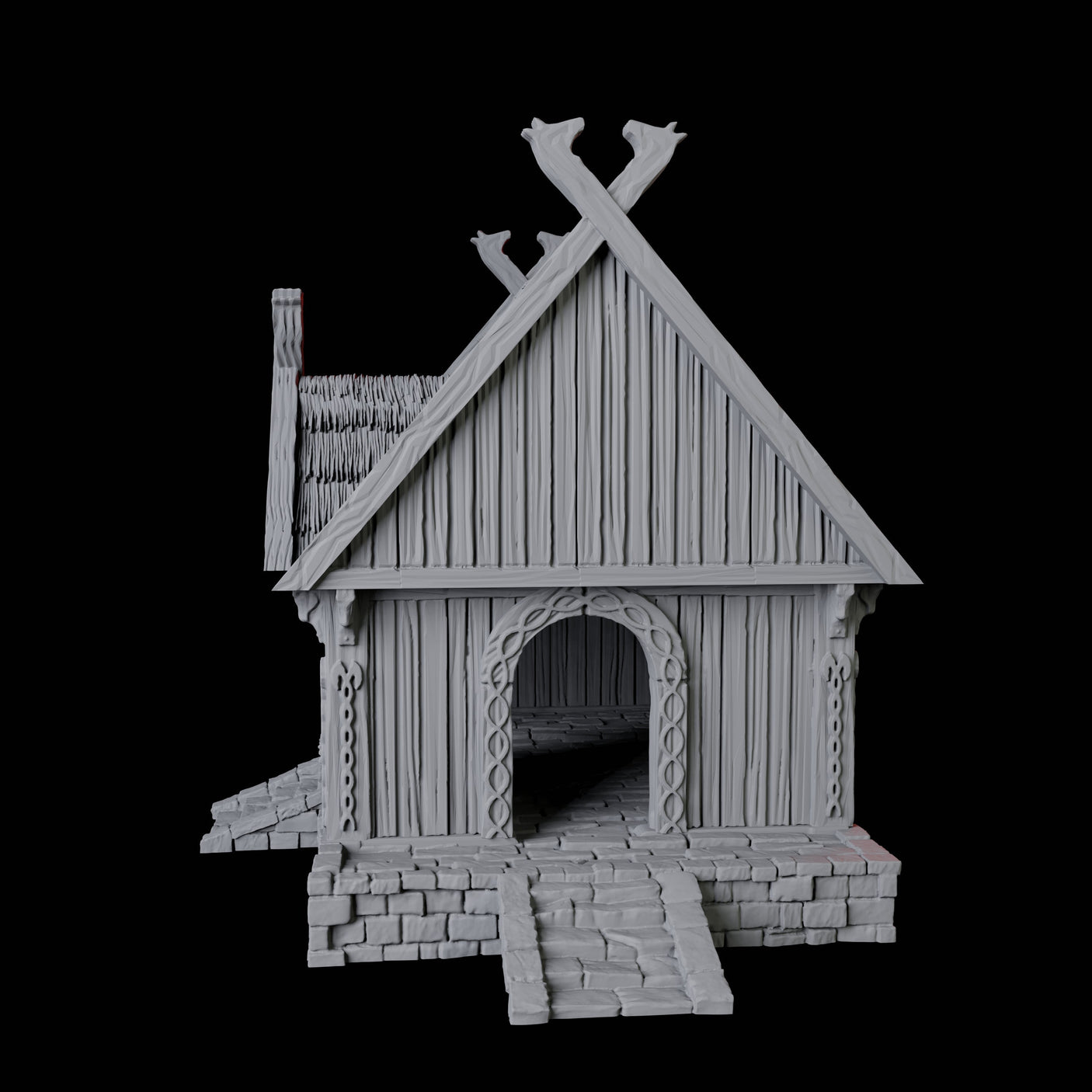 Warrior's House - Saxonia Miniature for Dungeons and Dragons, Pathfinder or other TTRPGs