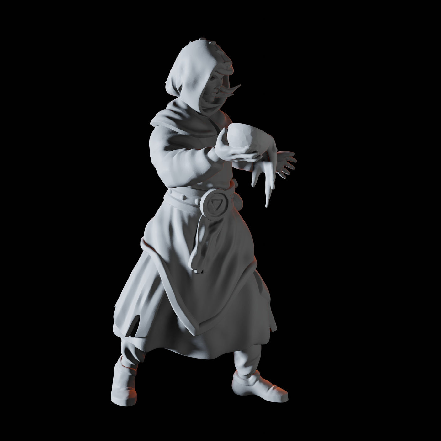 Water Cultist Miniature for Dungeons and Dragons, Pathfinder or other TTRPGs