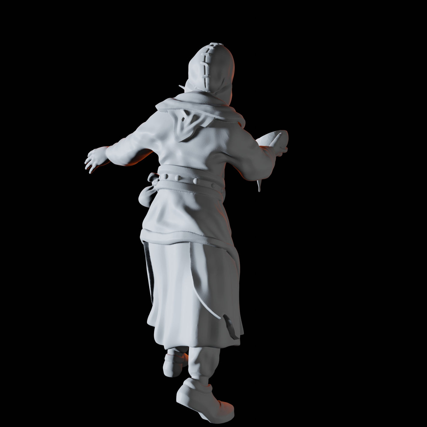 Water Cultist Miniature for Dungeons and Dragons, Pathfinder or other TTRPGs