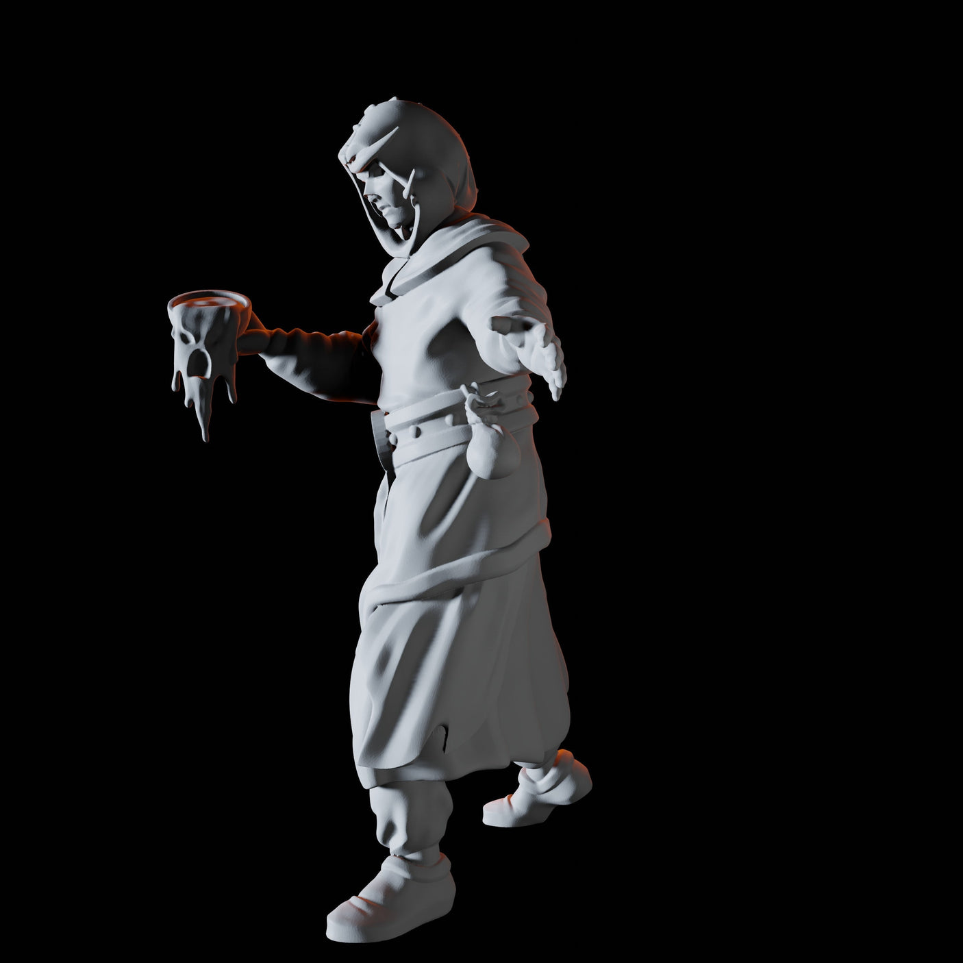 Water Cultist Miniature for Dungeons and Dragons, Pathfinder or other TTRPGs
