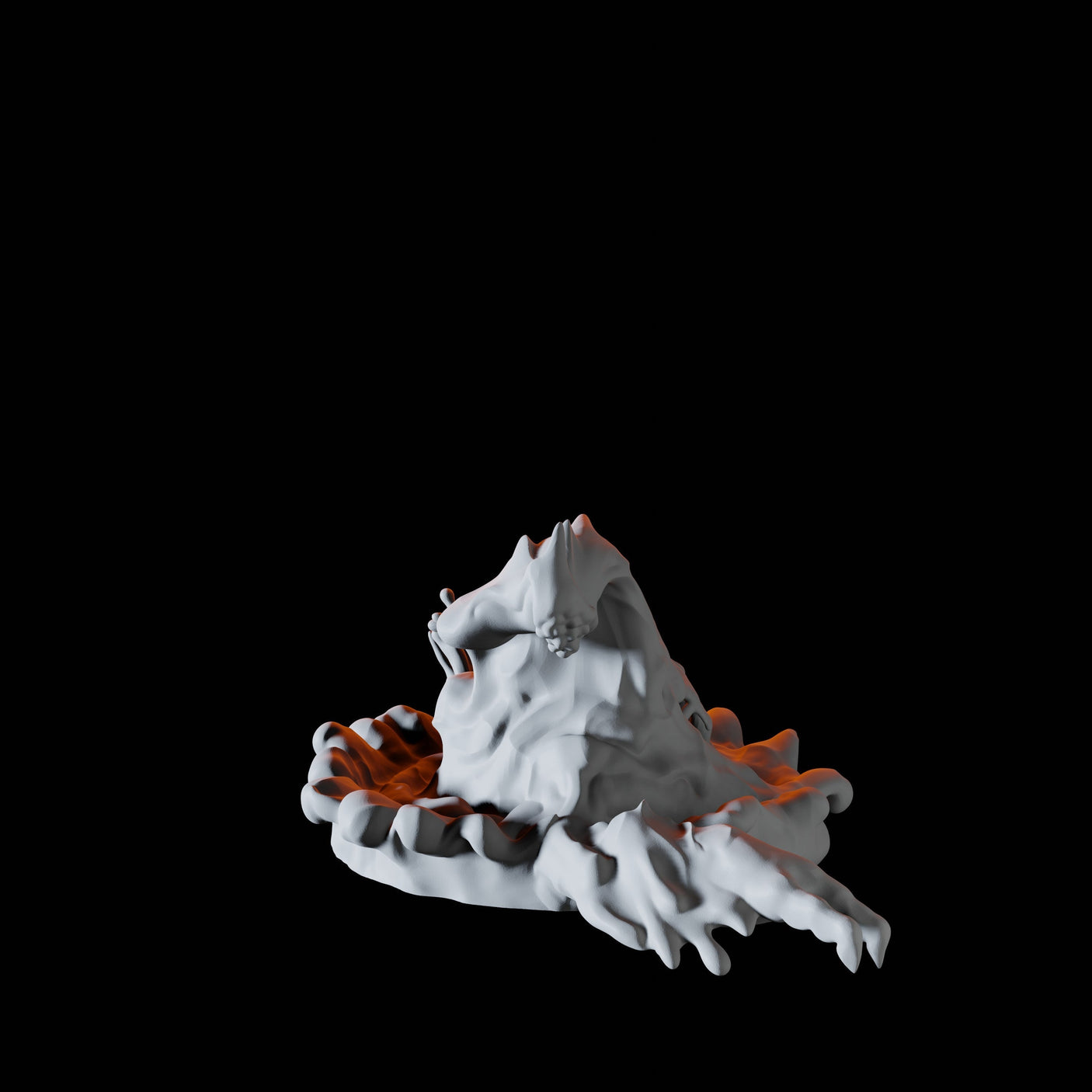 Water Elemental B Miniature for Dungeons and Dragons, Pathfinder or other TTRPGs