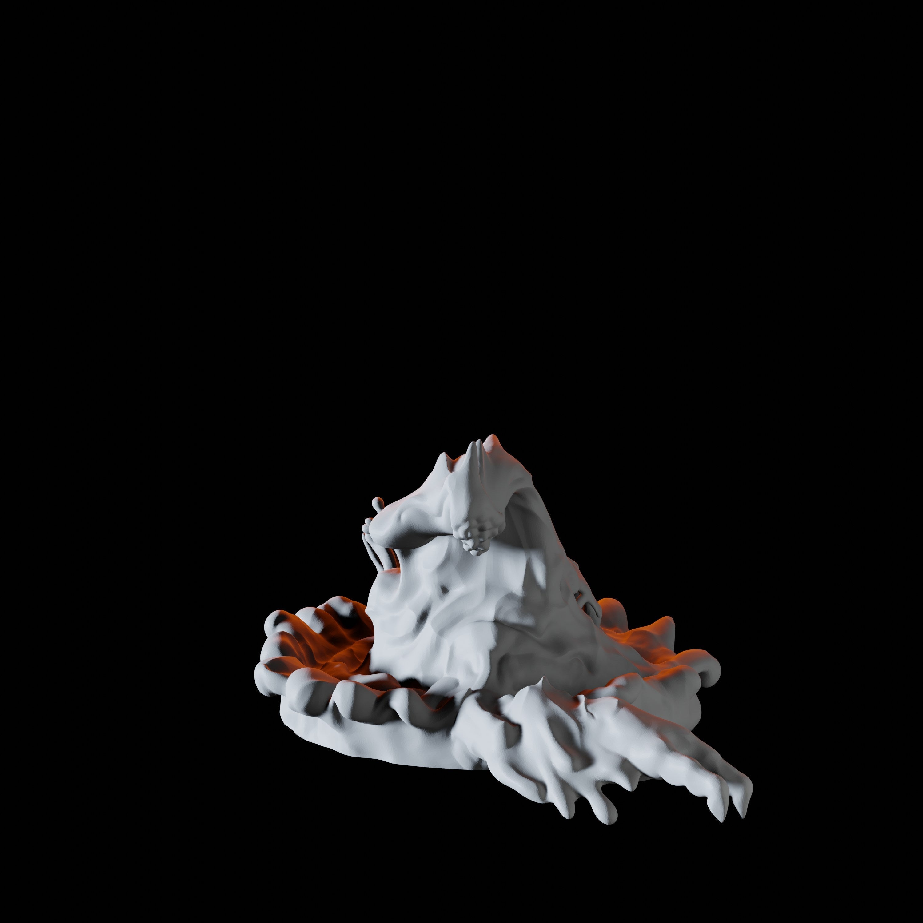 Water Elemental B Miniature for Dungeons and Dragons, Pathfinder or other TTRPGs