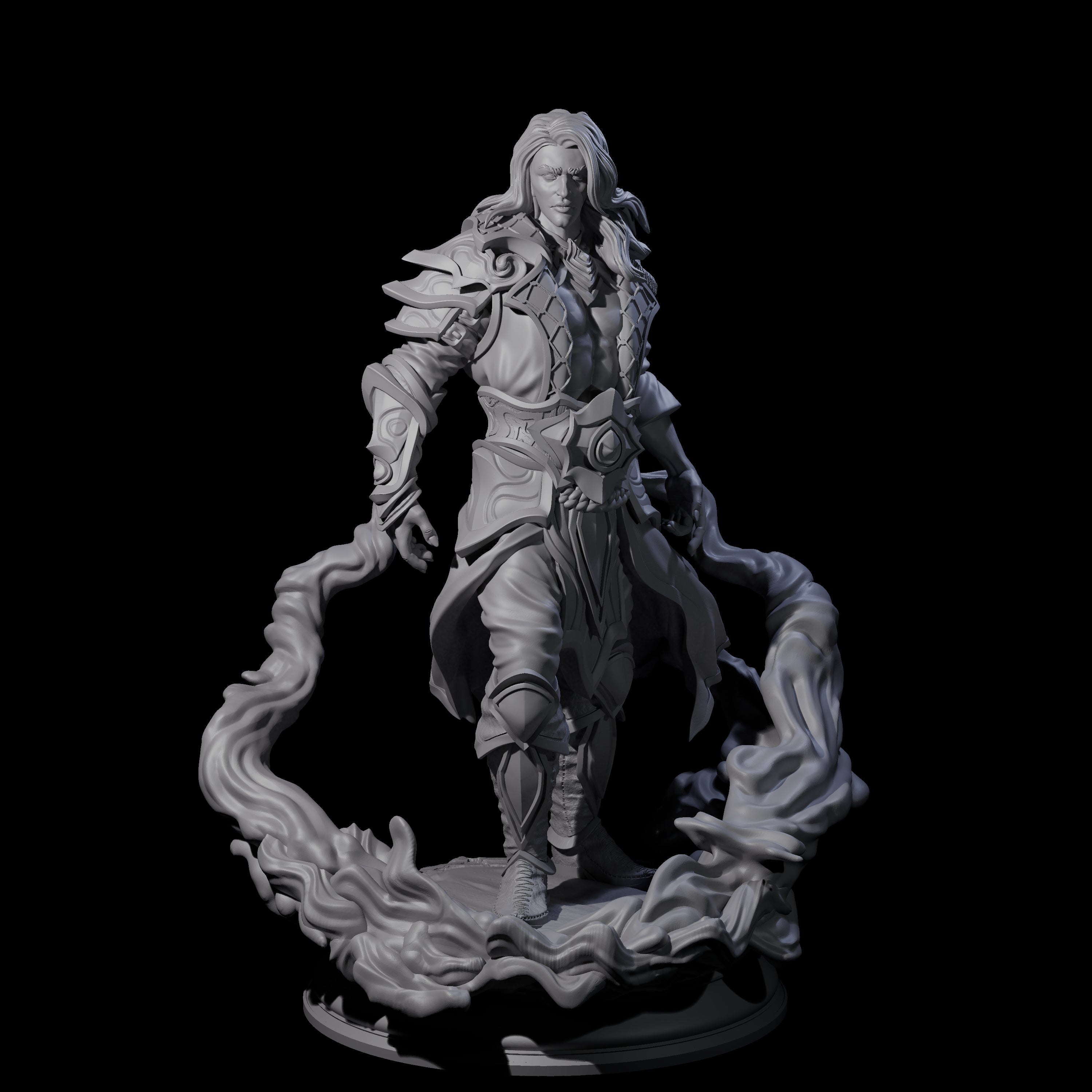 Water Elemental Mage Miniature for Dungeons and Dragons, Pathfinder or other TTRPGs