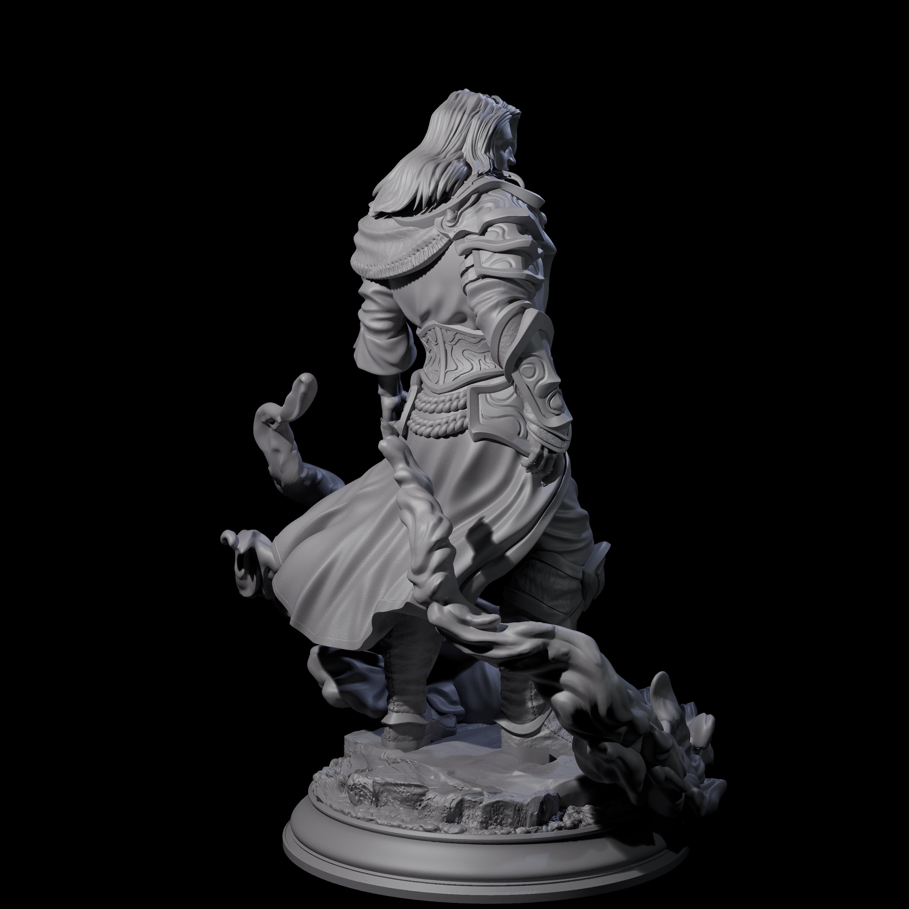 Water Elemental Mage Miniature for Dungeons and Dragons, Pathfinder or other TTRPGs