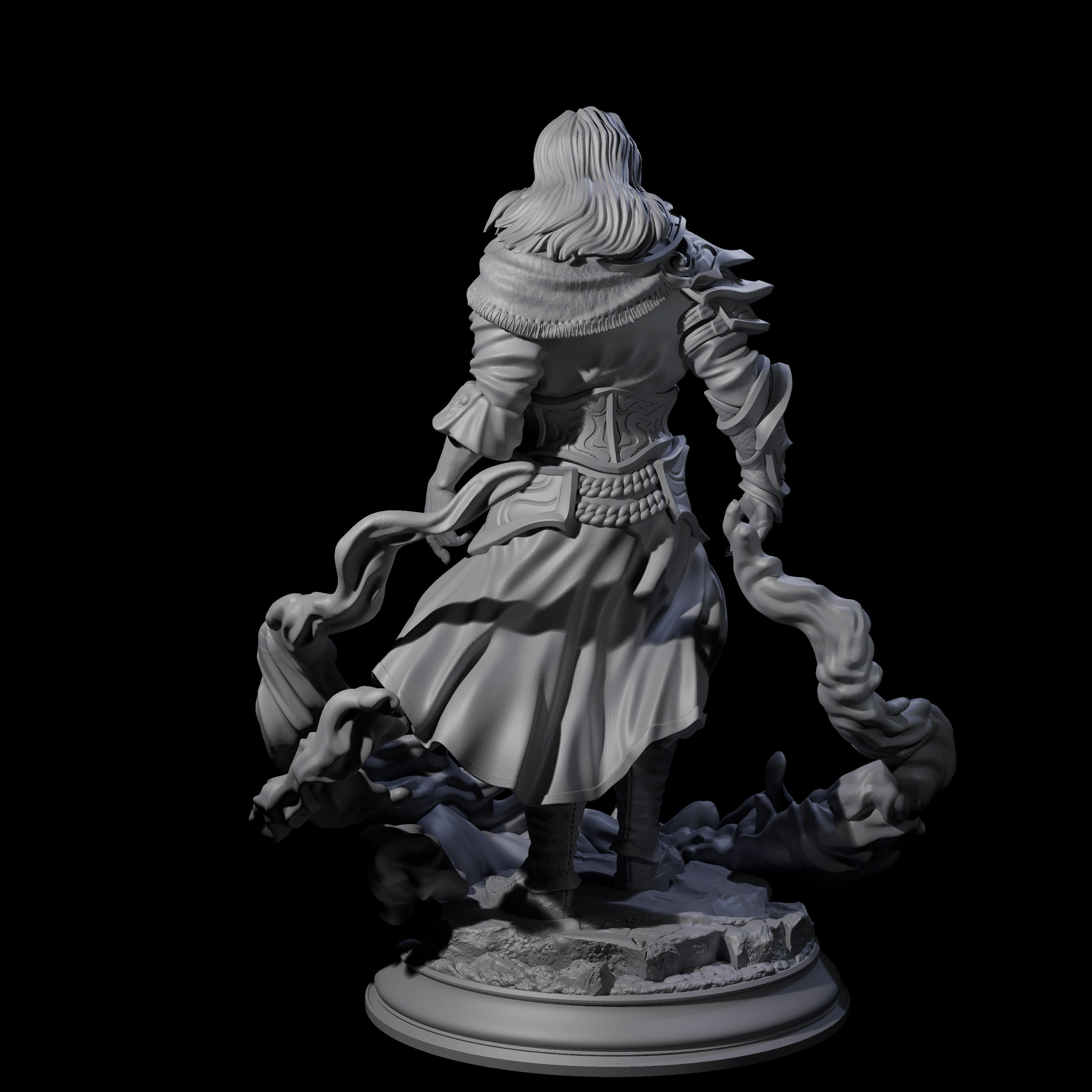 Water Elemental Mage Miniature for Dungeons and Dragons, Pathfinder or other TTRPGs