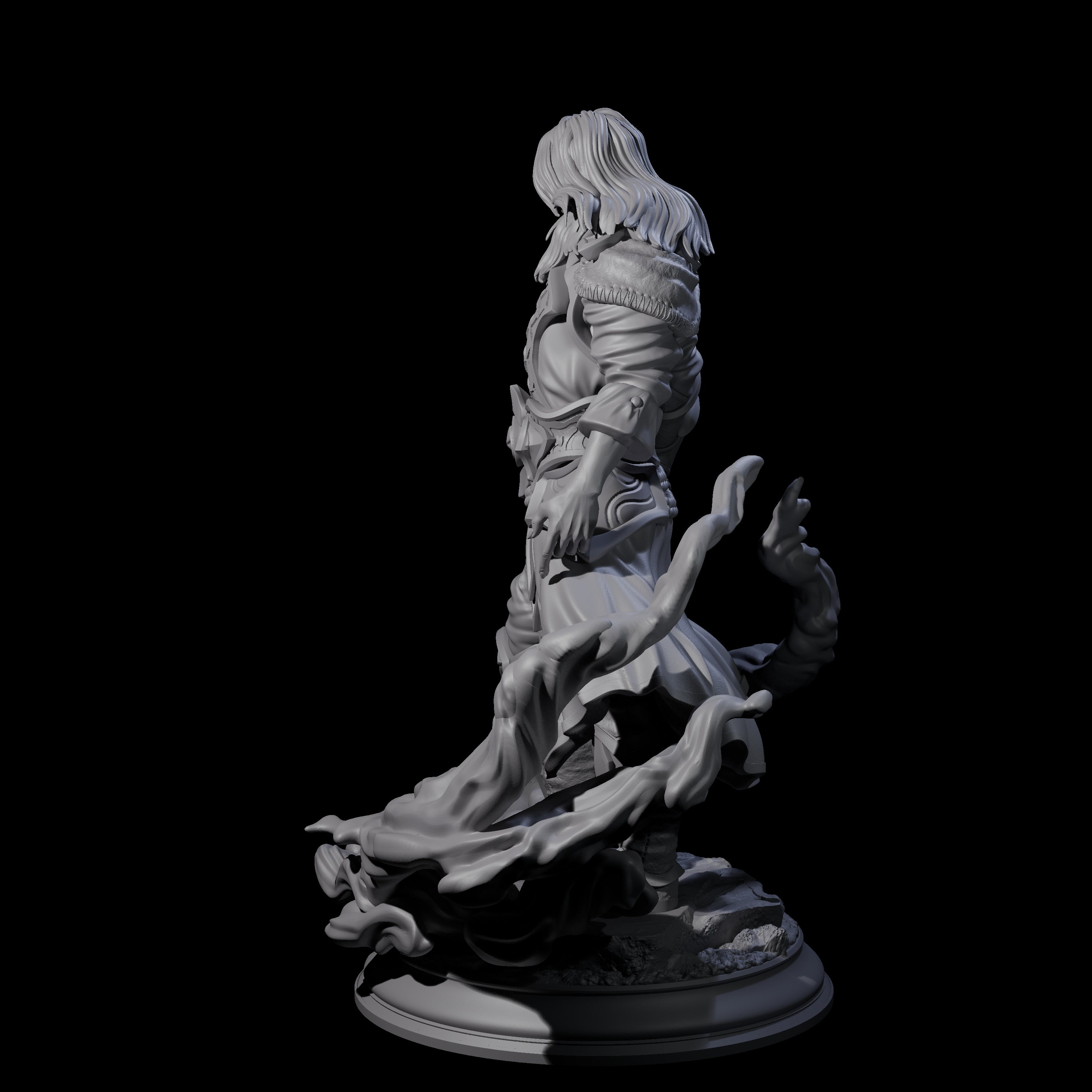 Water Elemental Mage Miniature for Dungeons and Dragons, Pathfinder or other TTRPGs