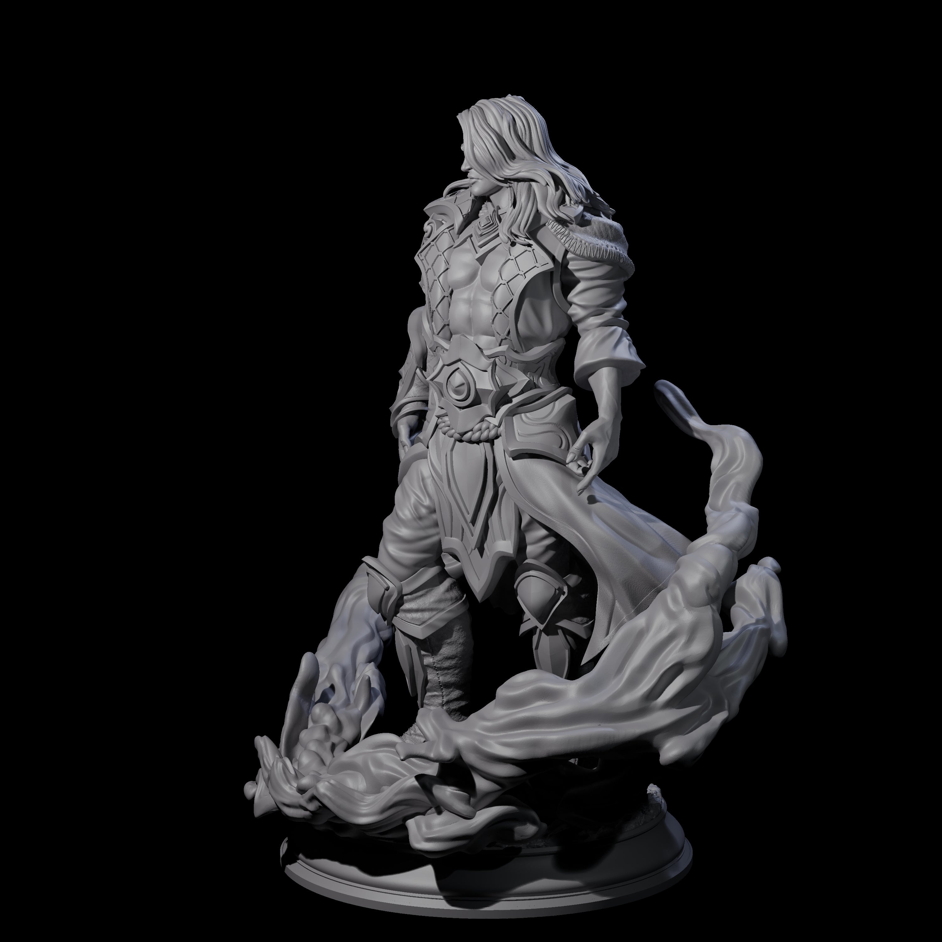 Water Elemental Mage Miniature for Dungeons and Dragons, Pathfinder or other TTRPGs