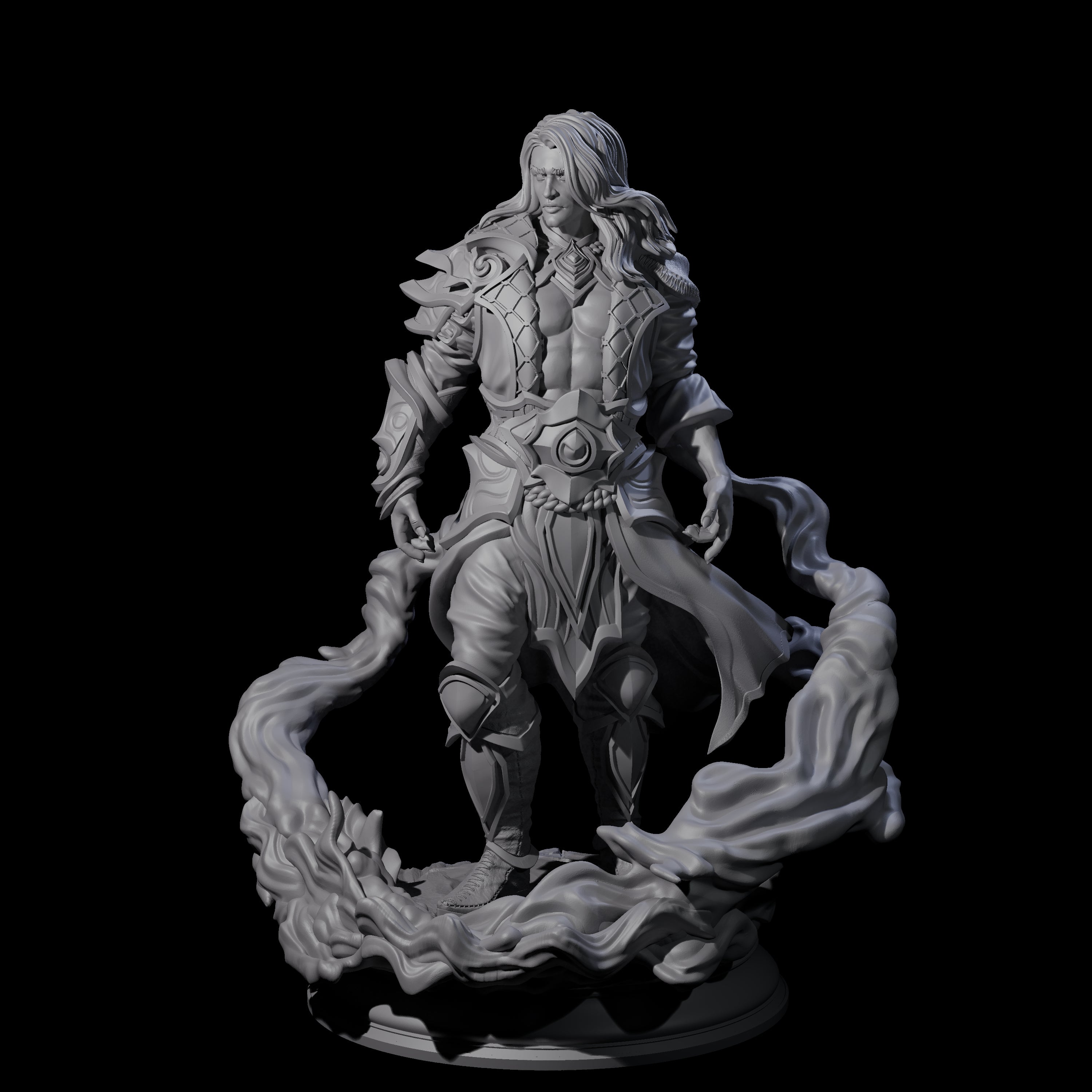 Water Elemental Mage Miniature for Dungeons and Dragons, Pathfinder or other TTRPGs