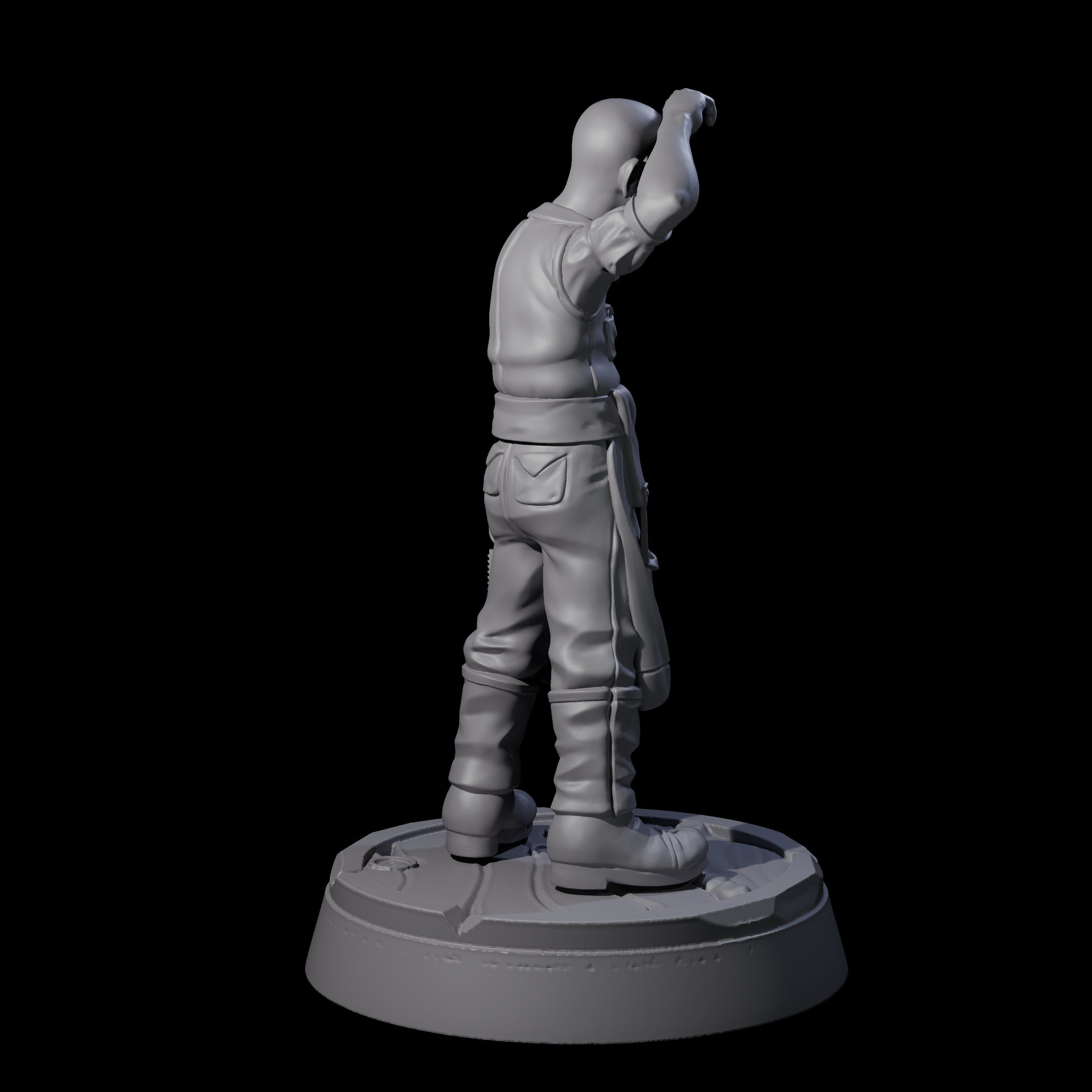 Weary Human Ship Doctor Miniature for Dungeons and Dragons, Pathfinder or other TTRPGs