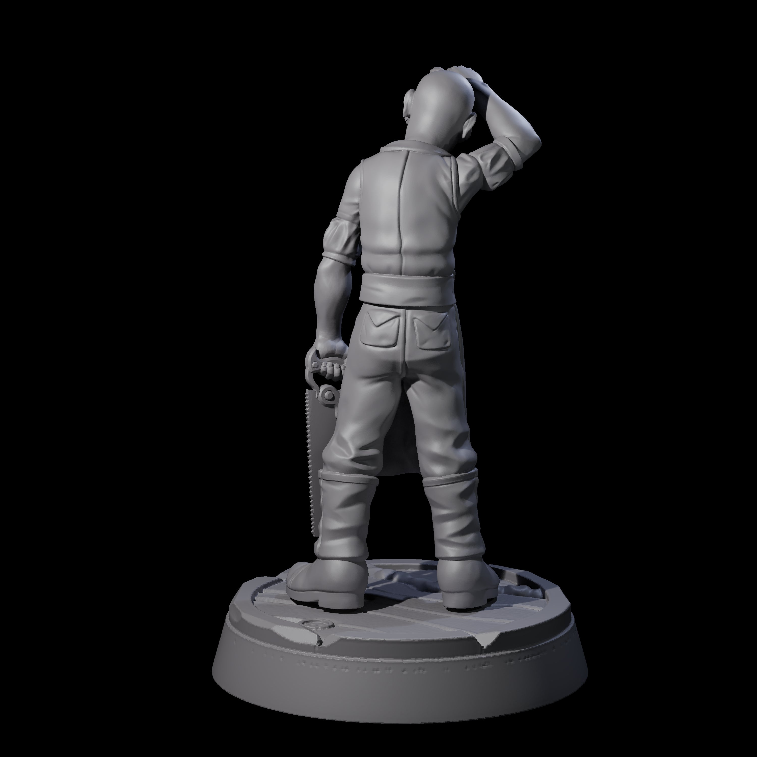 Weary Human Ship Doctor Miniature for Dungeons and Dragons, Pathfinder or other TTRPGs